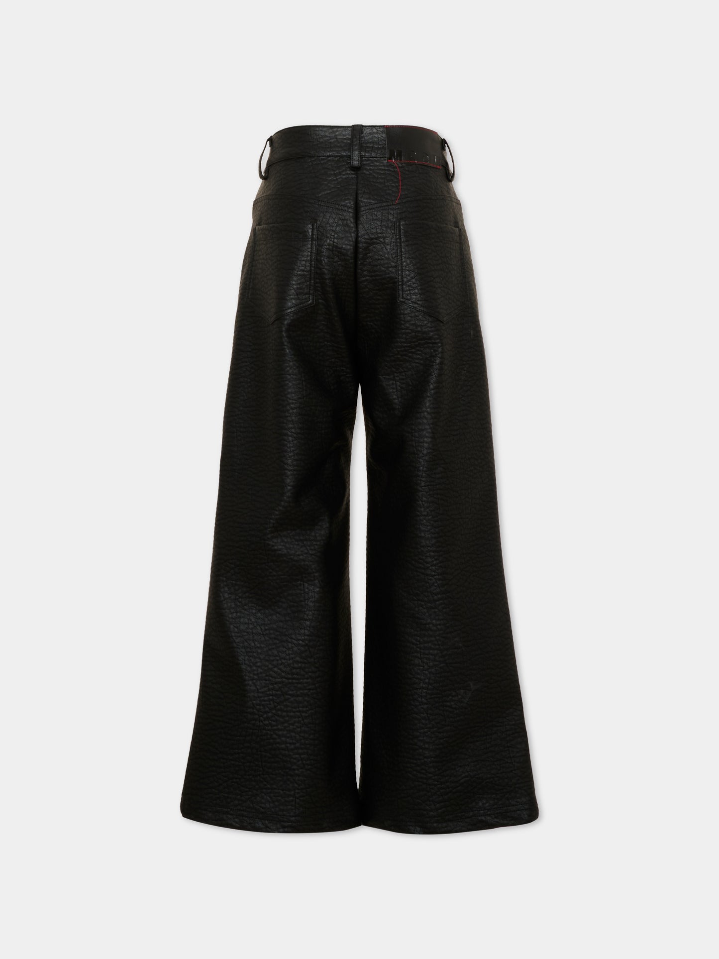 Pantalone nero per bambina con logo,Msgm Kids,F6MSJGPA125 110