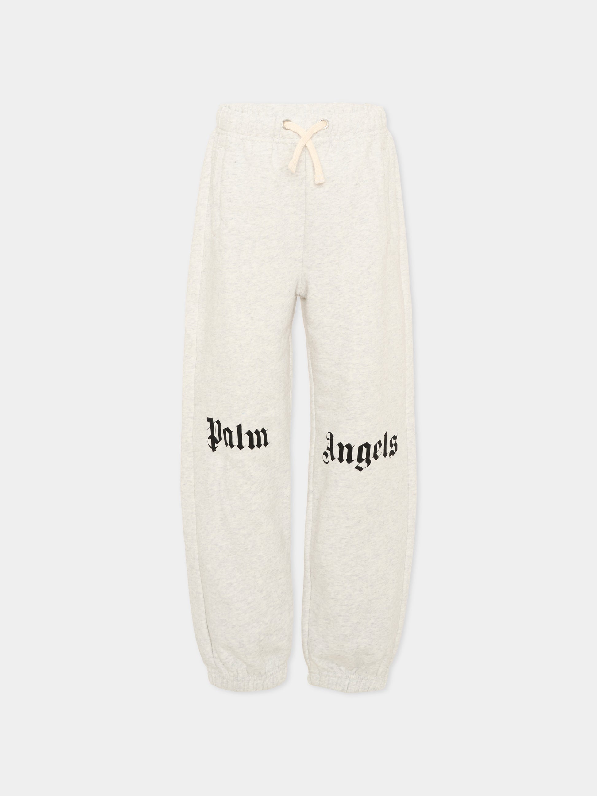 Pantalone grigio per bambino con logo,Palm Angels,F6PAJBFP016 101