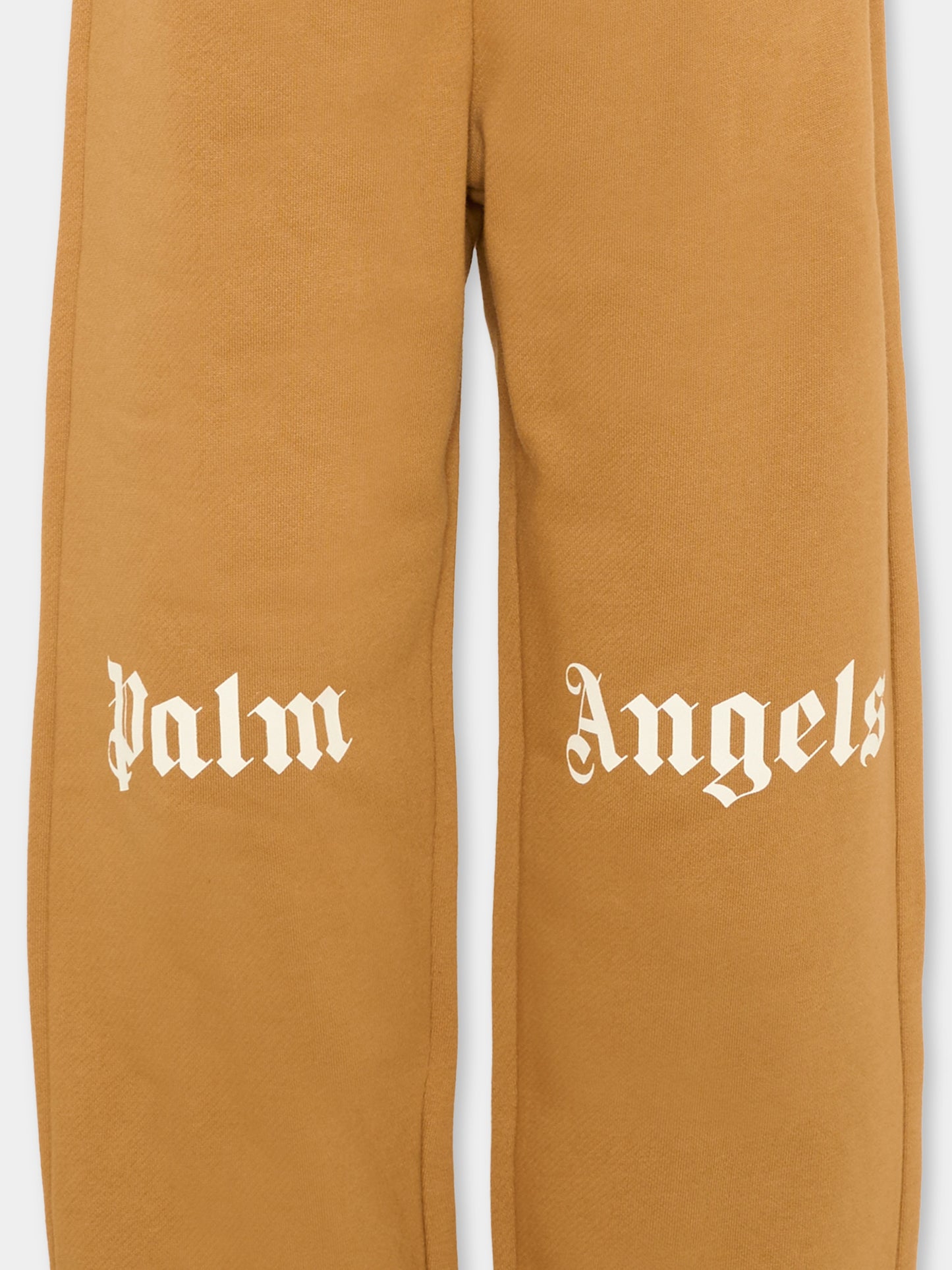 Pantalone beige per bambino con logo,Palm Angels,F6PAJBFP016 1531