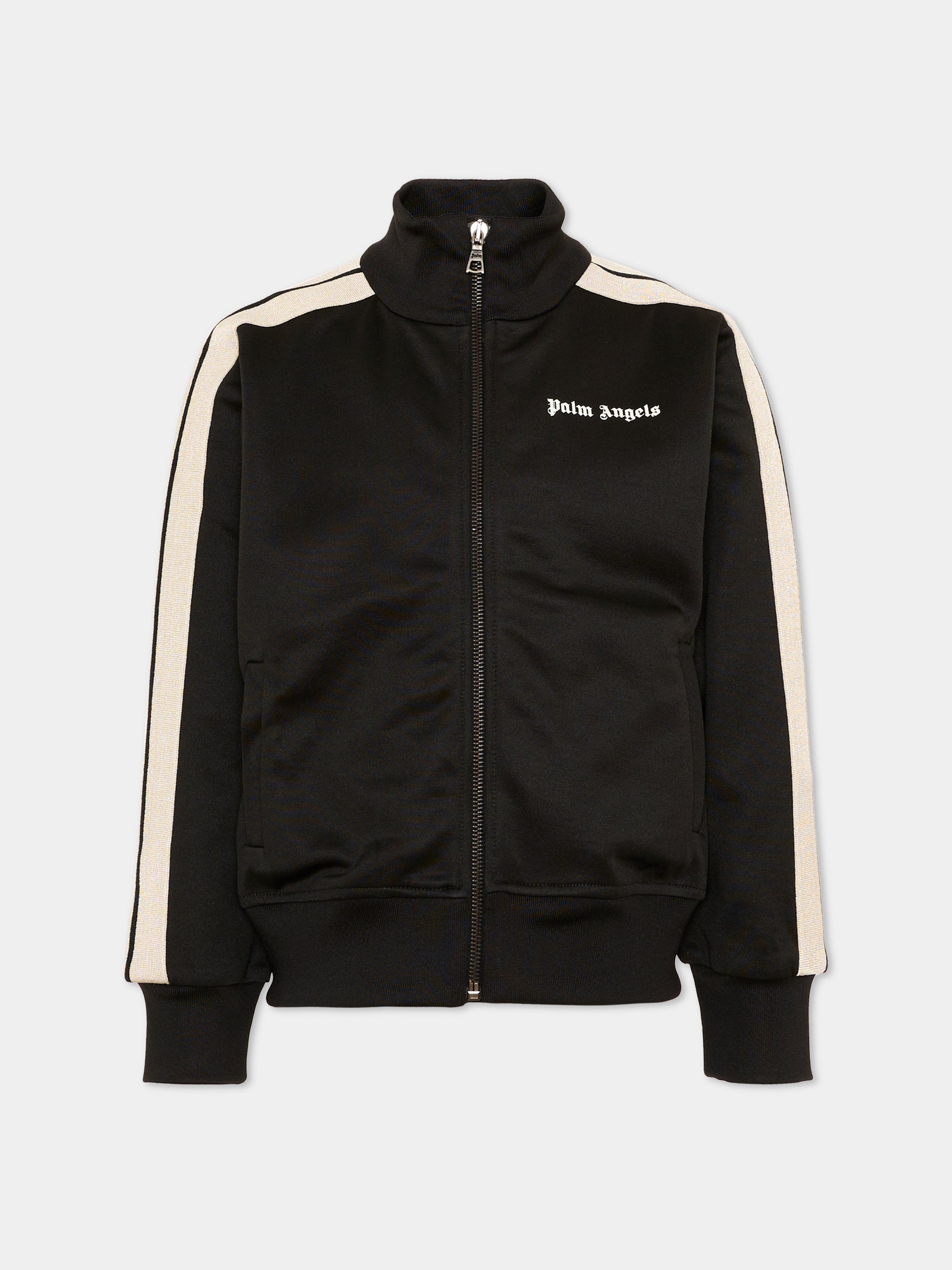 Felpa nera per bambino con logo,Palm Angels,F6PAJBJK028 110