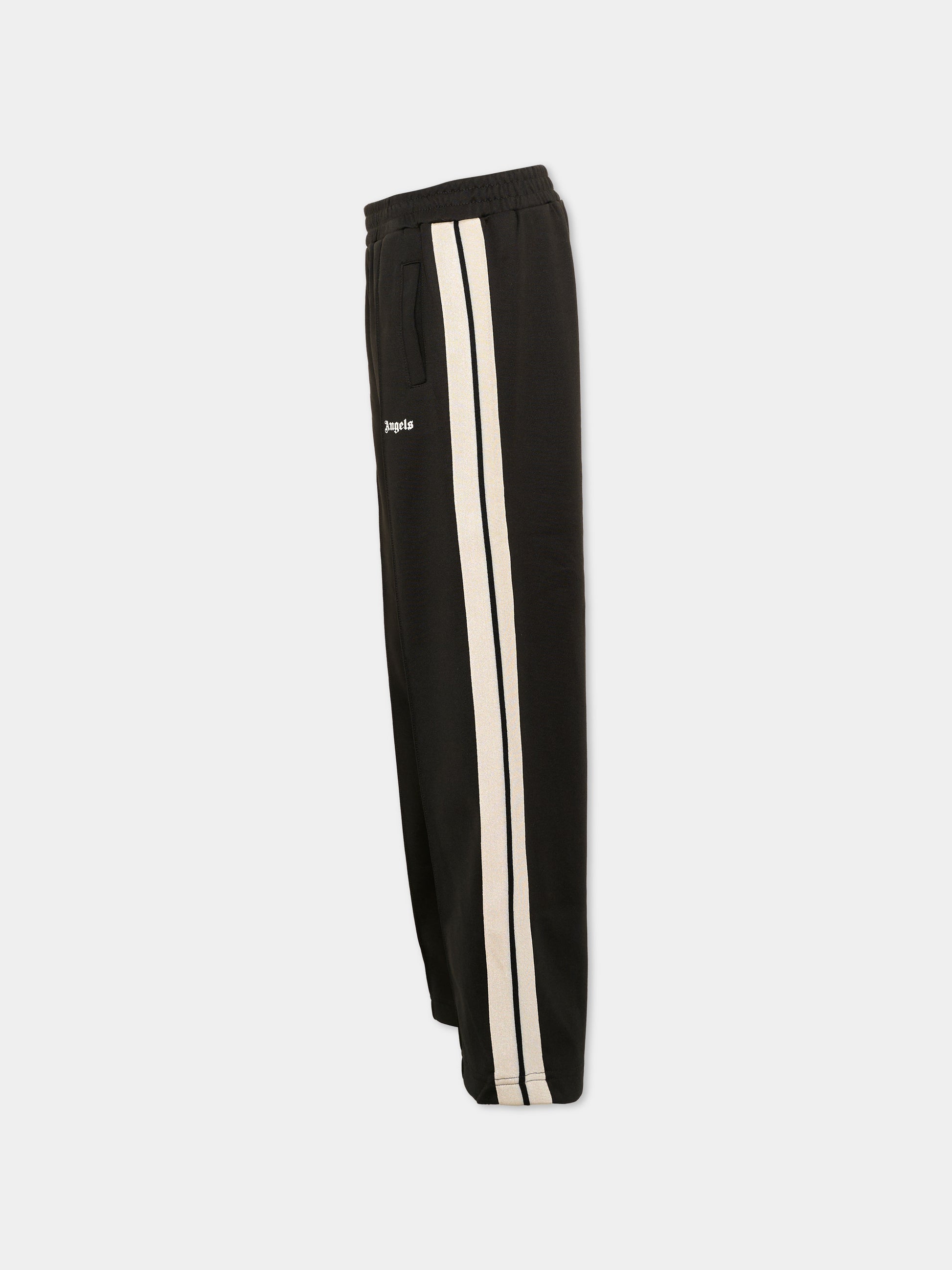 Pantalone nero per bambino con logo,Palm Angels,F6PAJBPA029 110