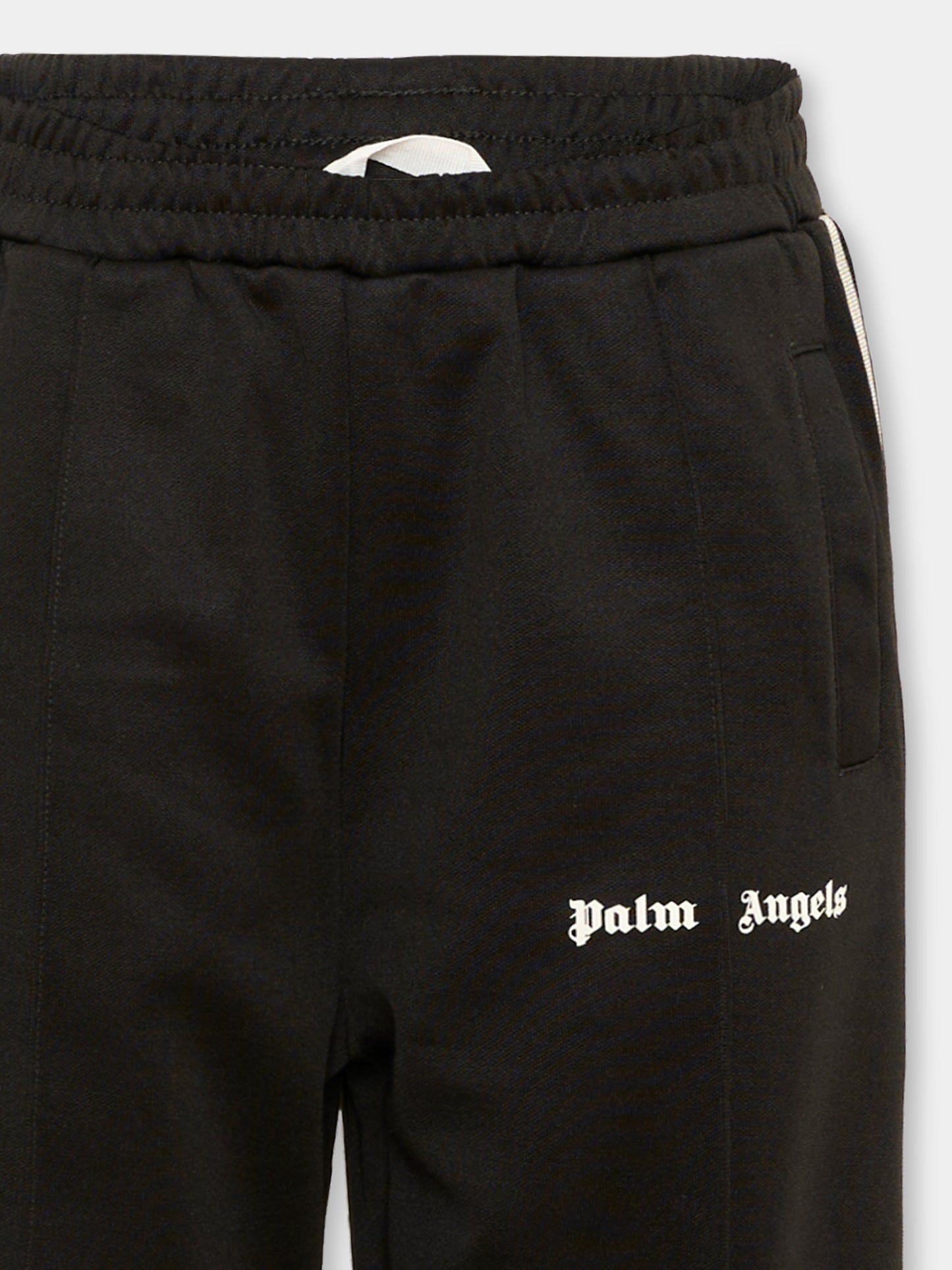 Pantalone nero per bambino con logo,Palm Angels,F6PAJBPA029 110