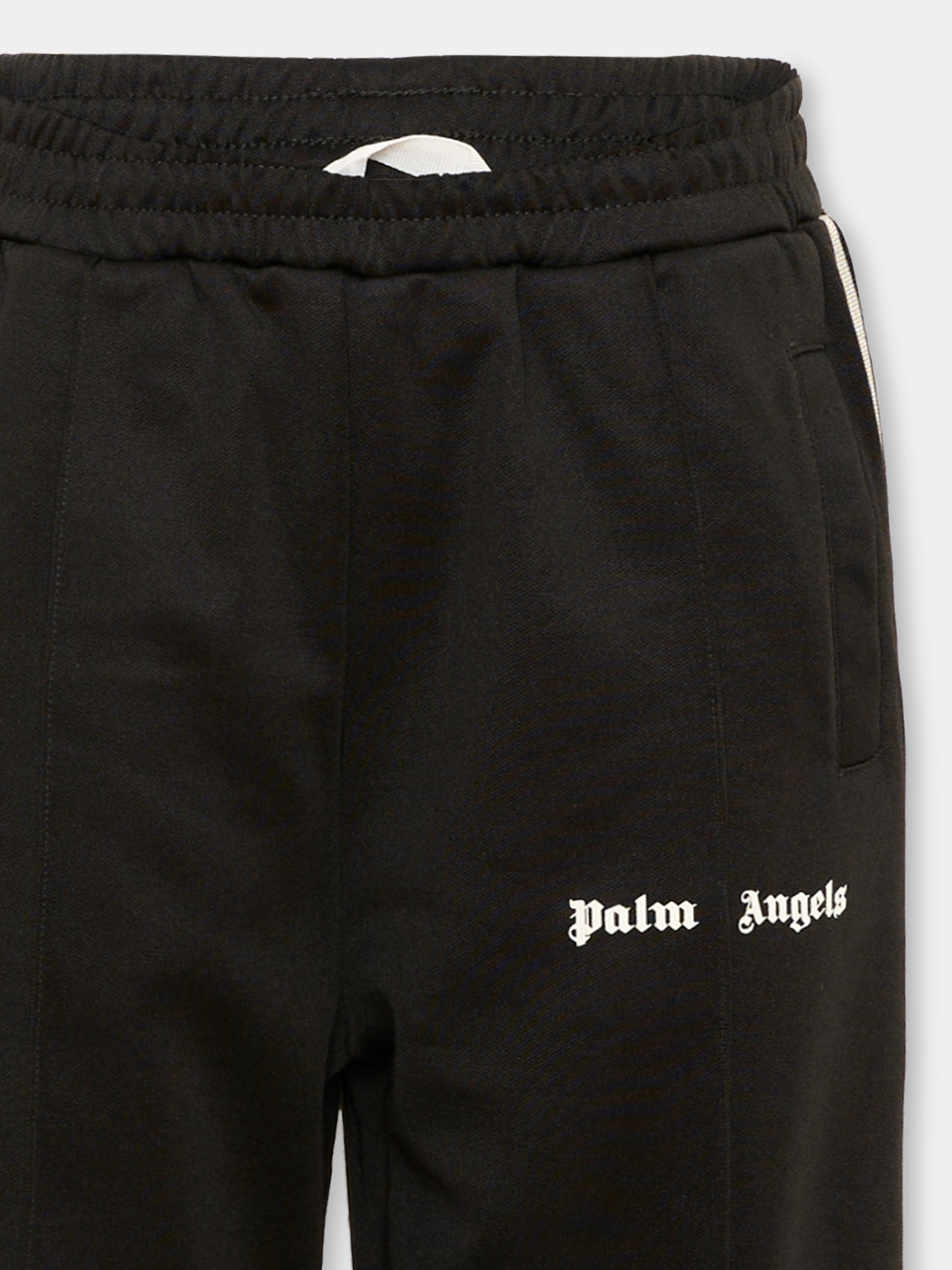 Pantalone nero per bambino con logo,Palm Angels,F6PAJBPA029 110