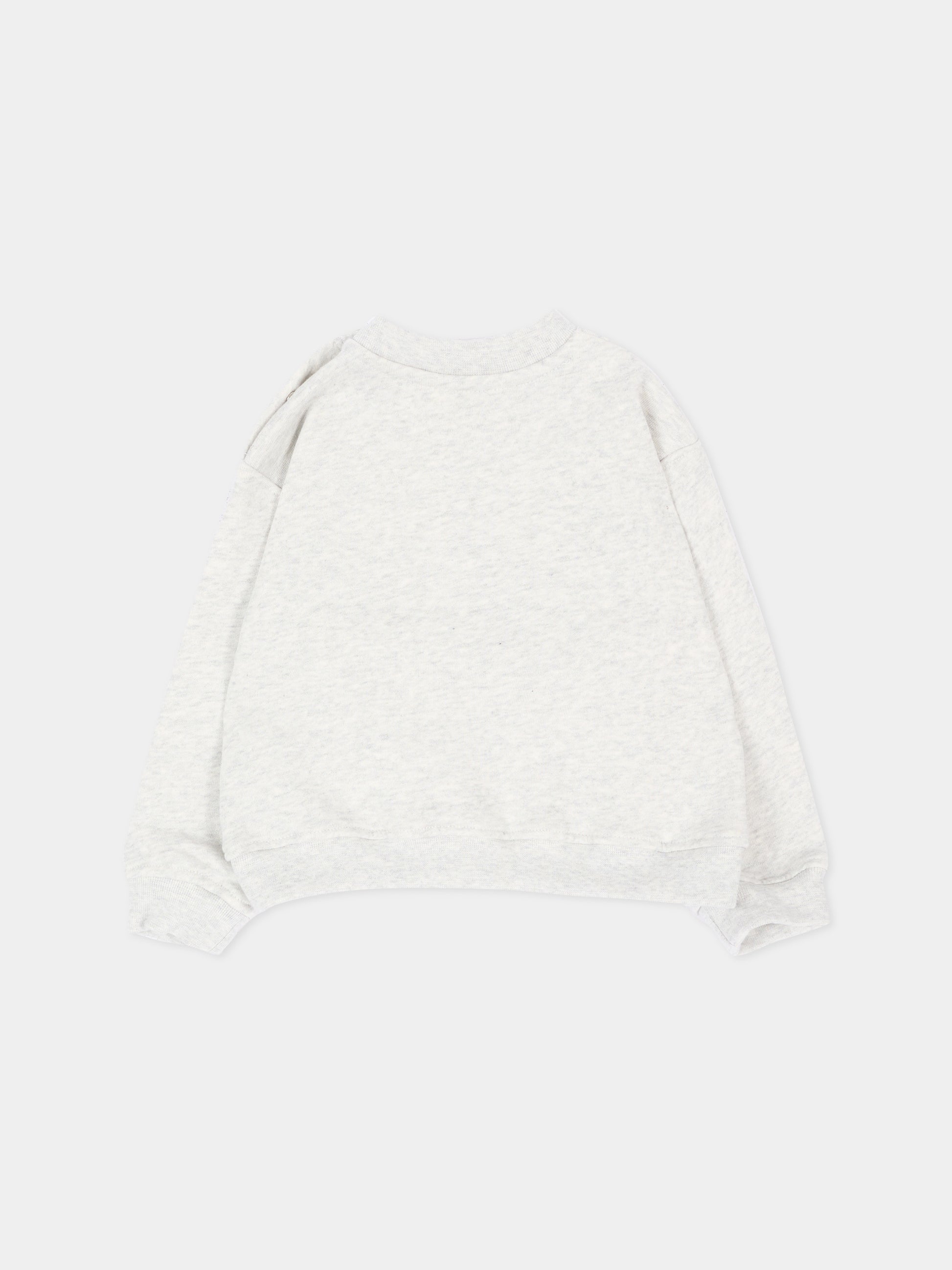 Felpa grigia per neonato con Teddy Bear,Palm Angels,F6PANBSW192 101