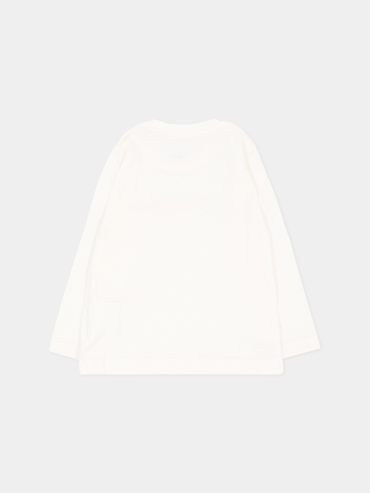 T-shirt avorio per neonata con logo,Palm Angels,F6PANGTH186 412