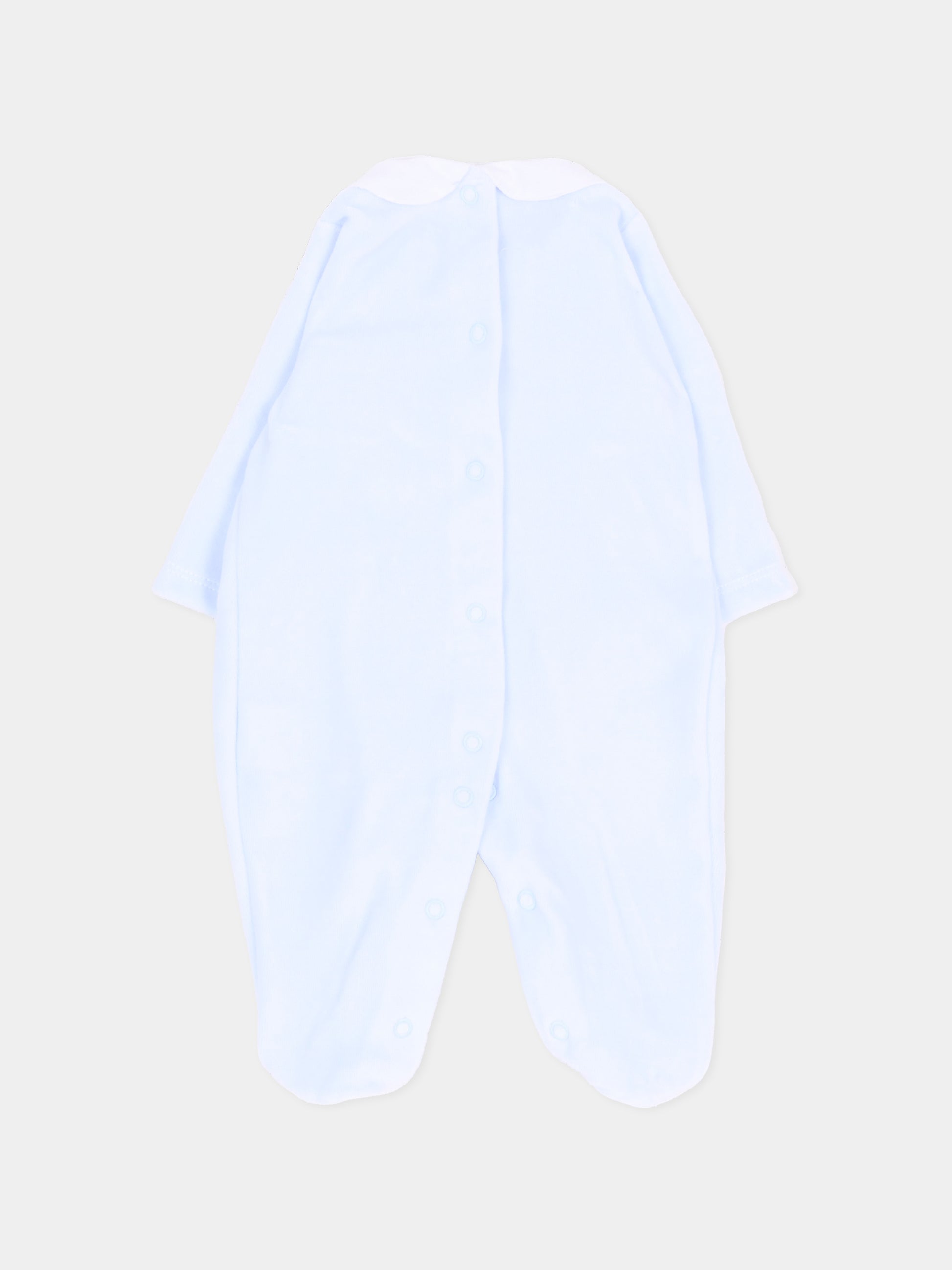 Tutina azzurra con colletto bianco in ciniglia,Martín Aranda,003-25335 PC01
