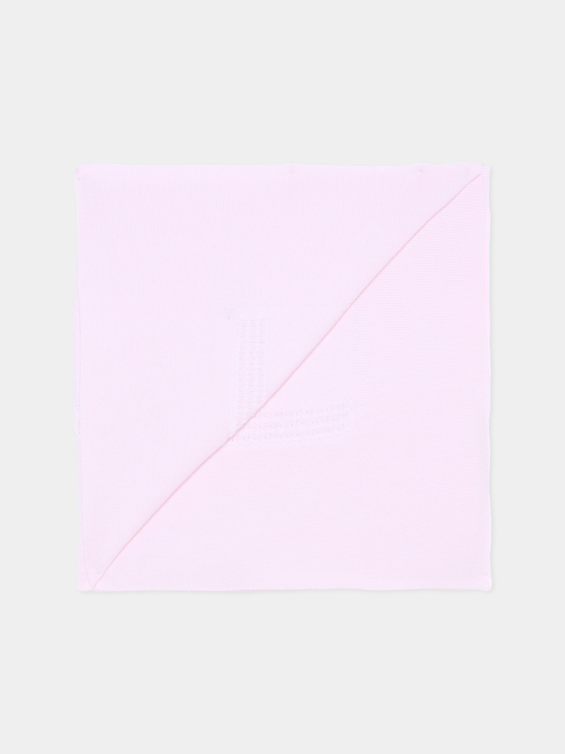 Coperta rosa per neonata in maglia,Martín Aranda,021-11322 P03
