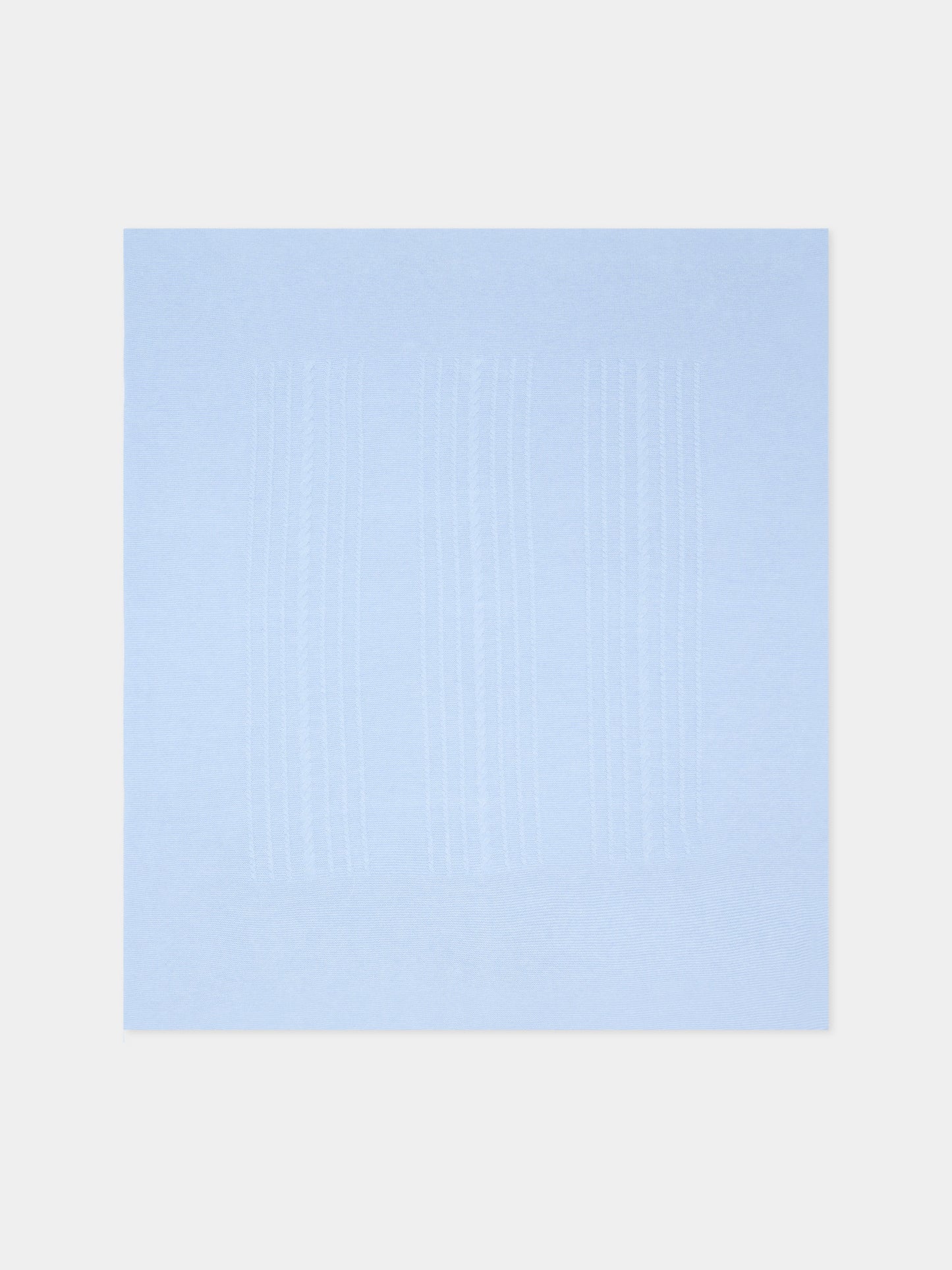 Coperta azzurra in maglia per neonato,Martín Aranda,021-10323 C08