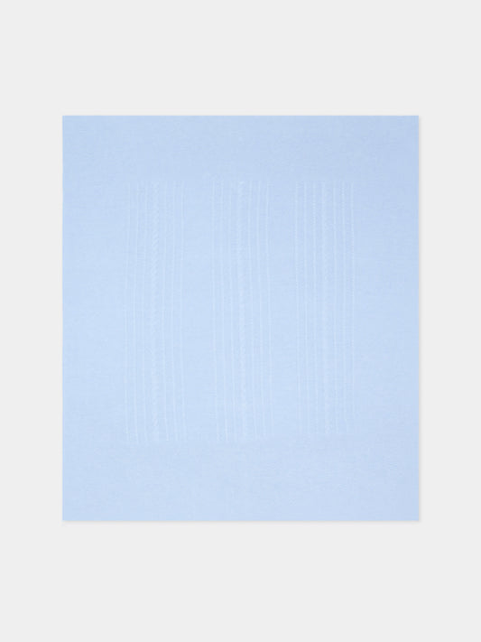 Coperta azzurra in maglia per neonato,Martín Aranda,021-10323 C08