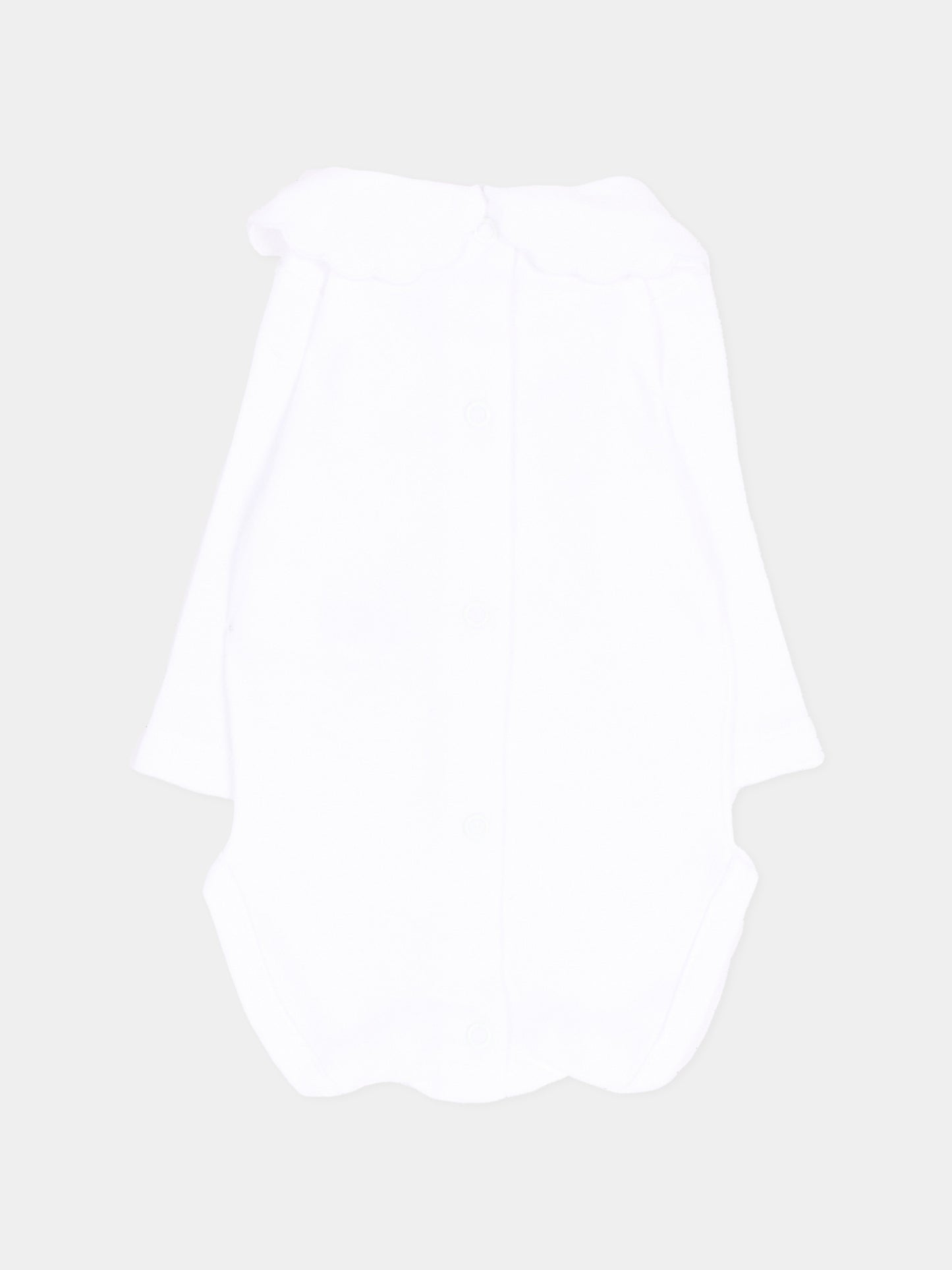 Body bianco per neonata con colletto,Martín Aranda,026-25335 PW01