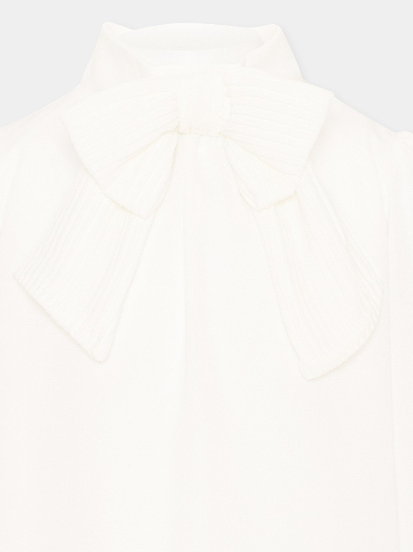 Camicia avorio per bambina con fiocco,Patachou,PAP 47 BL4333475 060