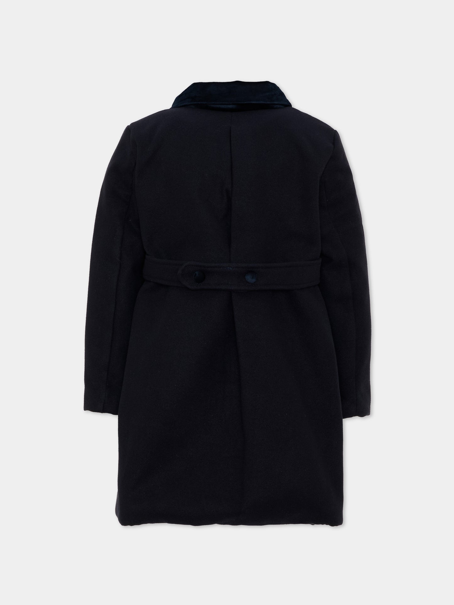Cappotto blu per bambino con colletto,Patachou,PAP 47 CA4333380 360