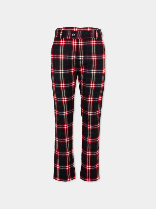 Pantalone blu tartan per bambino,Patachou,PAP 47 CAL4333368 Z0162