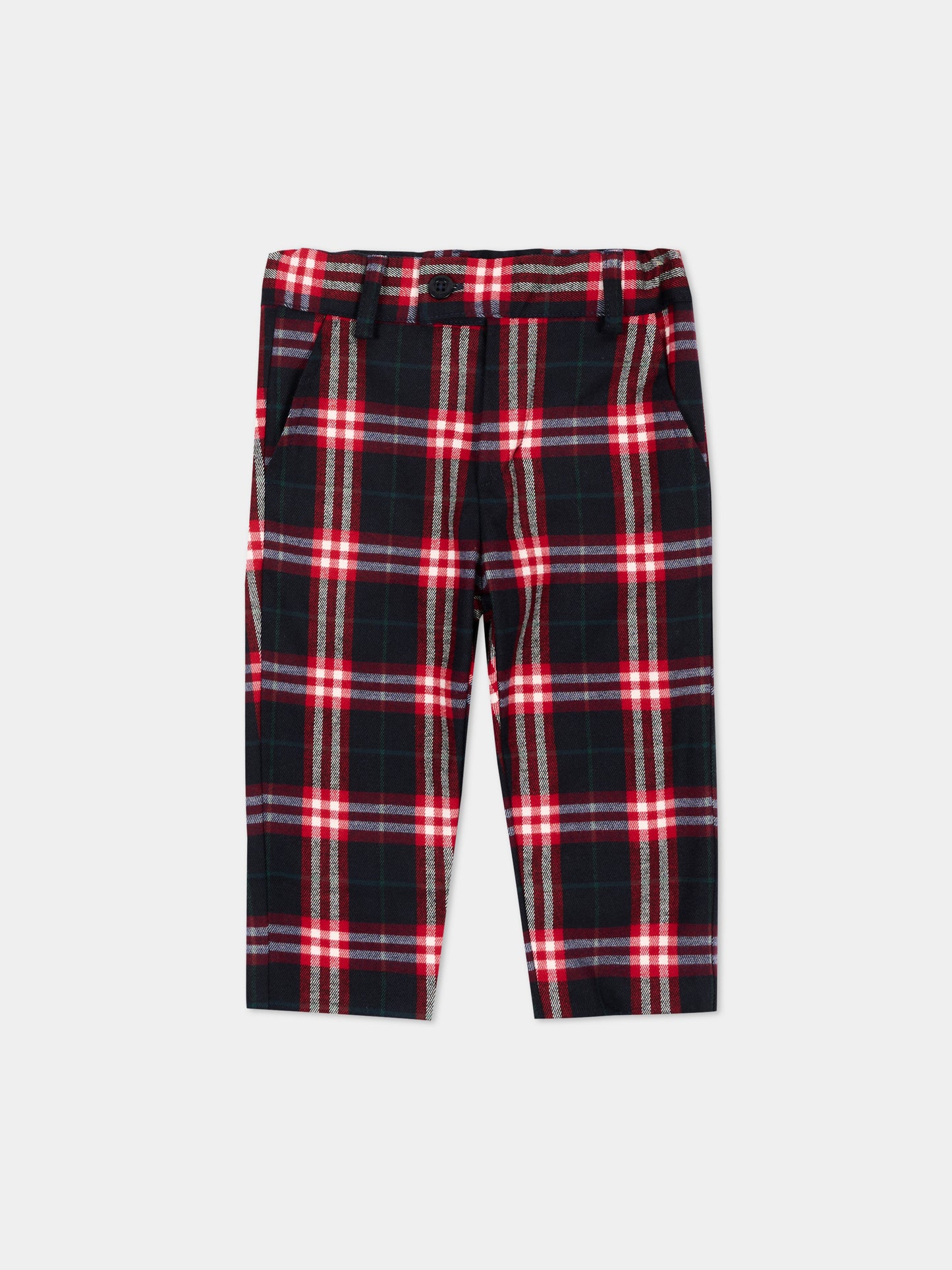 Pantalone blu tartan per neonato,Patachou,PAP 47 CAL4333368 Z0162