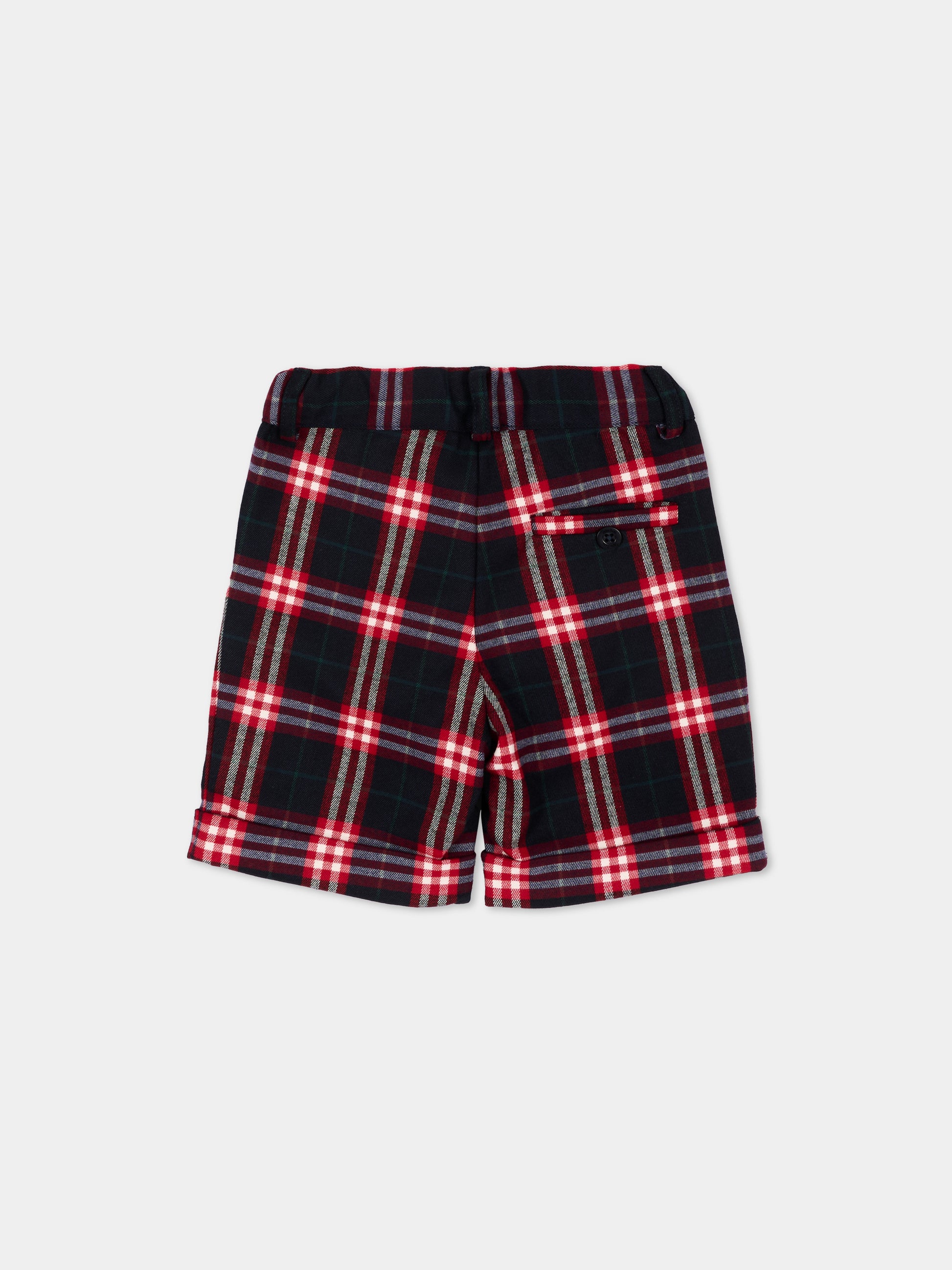 Shorts multicolor tartan per neonato,Patachou,PAP 47 CL4333367 Z0162