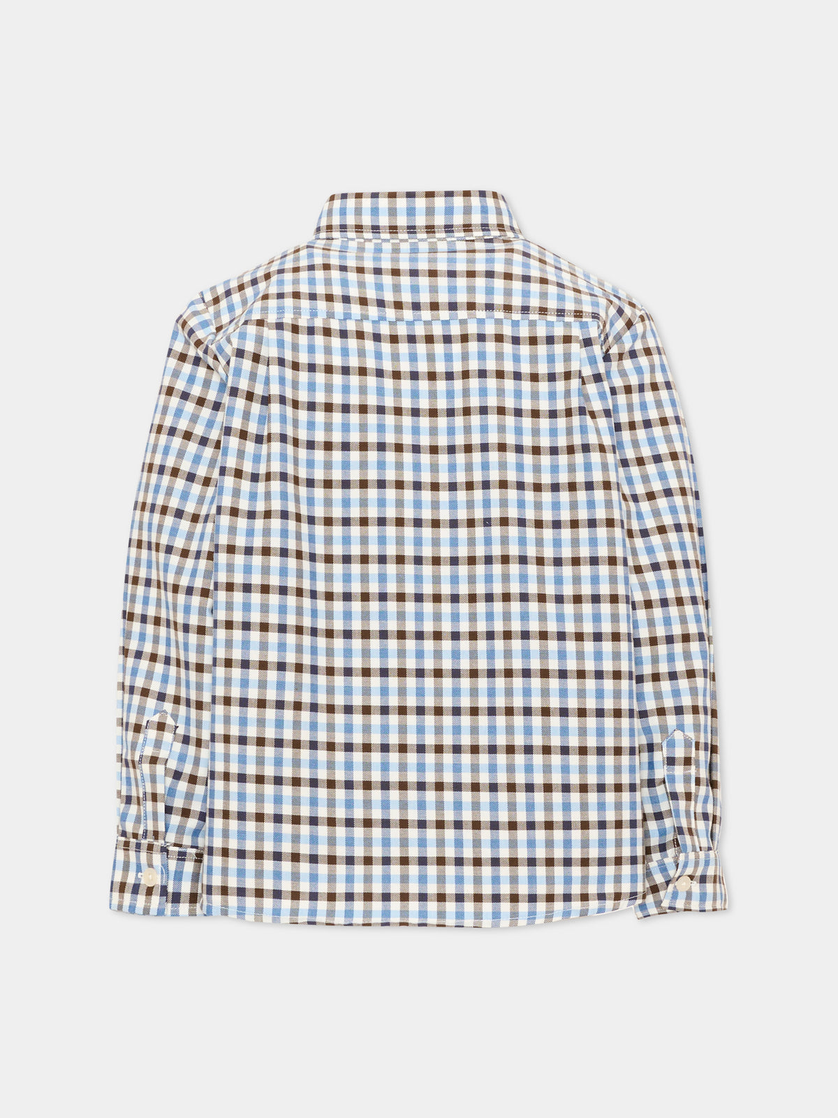 Camicia a manica lunga blu a quadri,Patachou,PAP 47 CM4333326 B0075