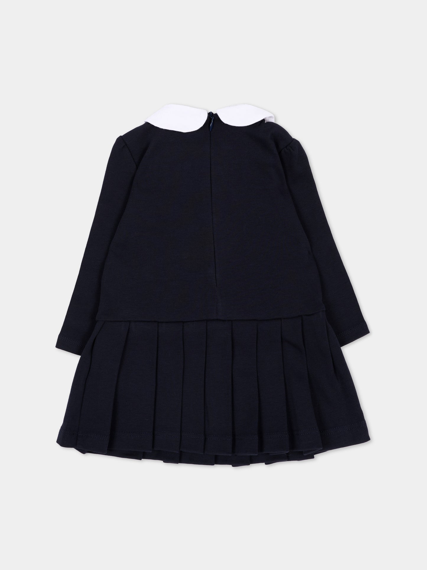 Abito elegante blu per neonata,Patachou,PAP 47 VET4333267 360