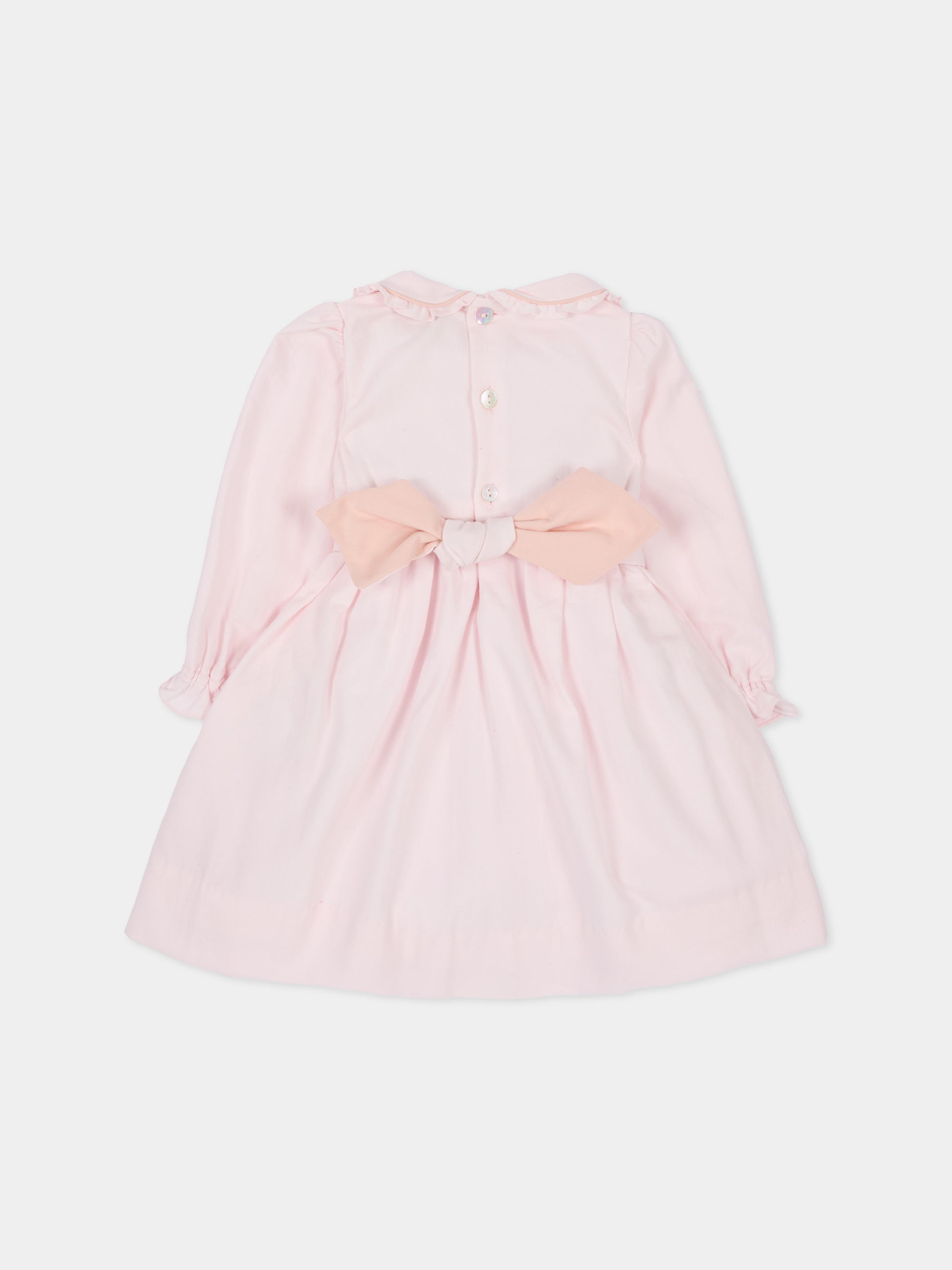 Abito elegante rosa per neonata,Kidiwi Handmade,37051 TU034