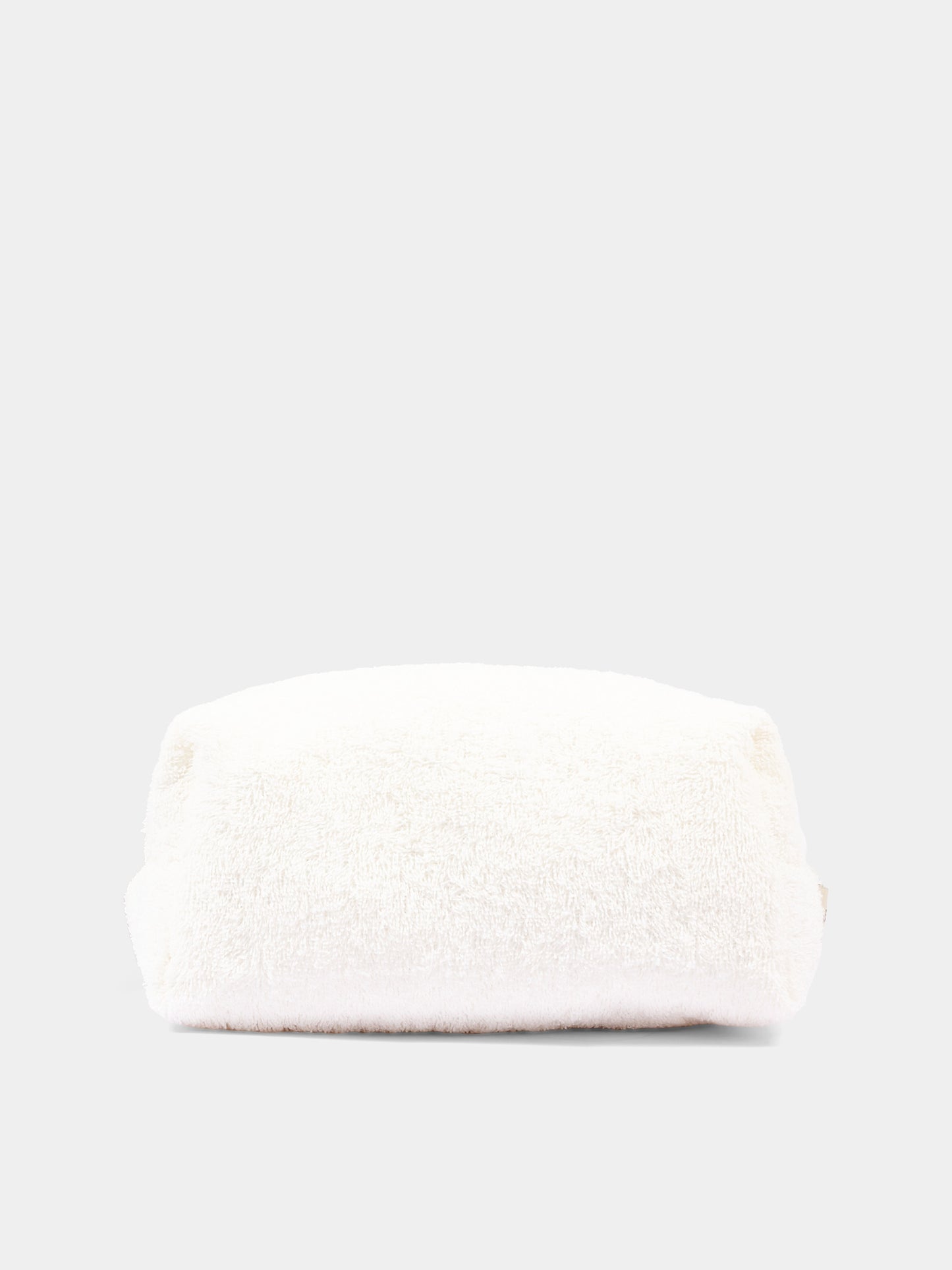 Ivory pouch for Baby Girl with Olive lamb