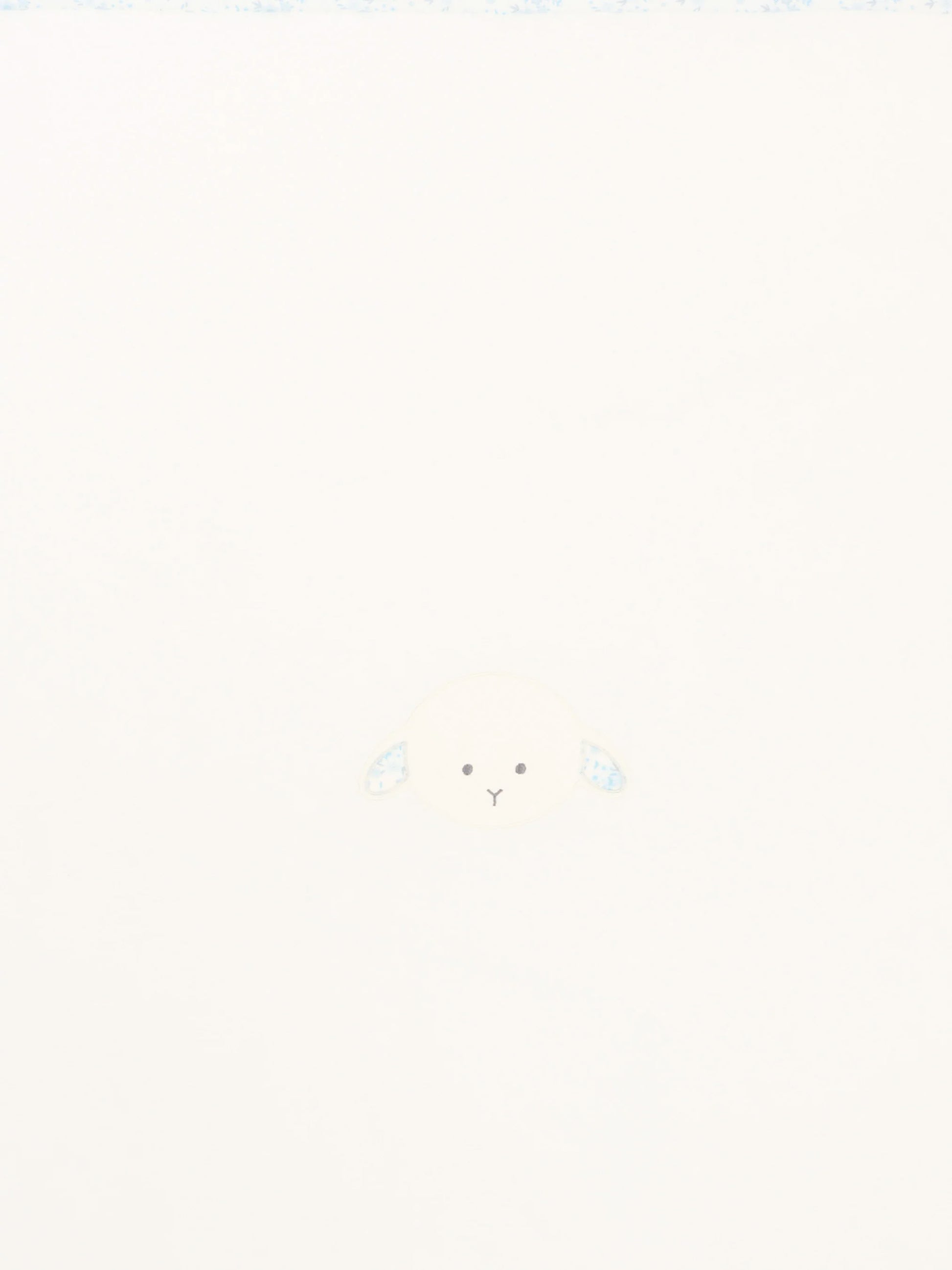 Coperta avorio per neonato con agnellino Olive,Le Boo Beebè,CBC021 T351 2040