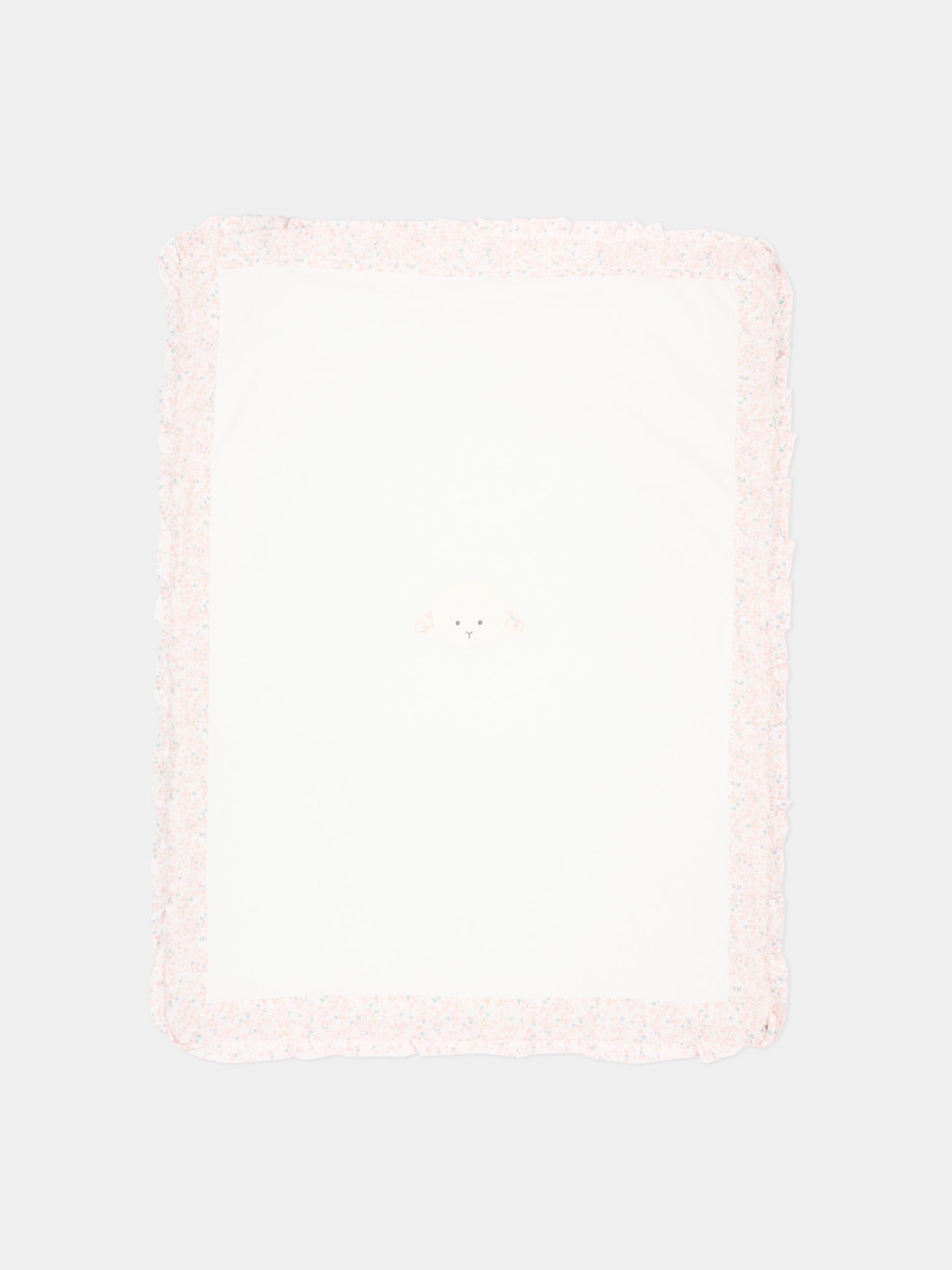 Coperta avorio per neonata con agnellino Olive,Le Boo Beebè,CBC022 T351 2030