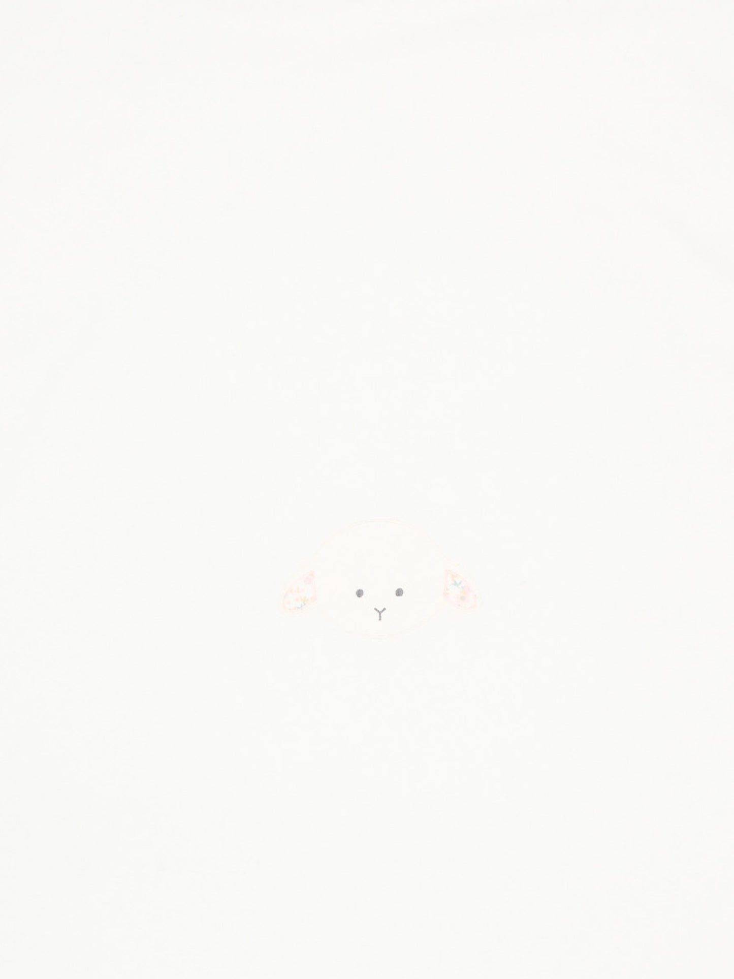 Coperta avorio per neonata con agnellino Olive,Le Boo Beebè,CBC022 T351 2030