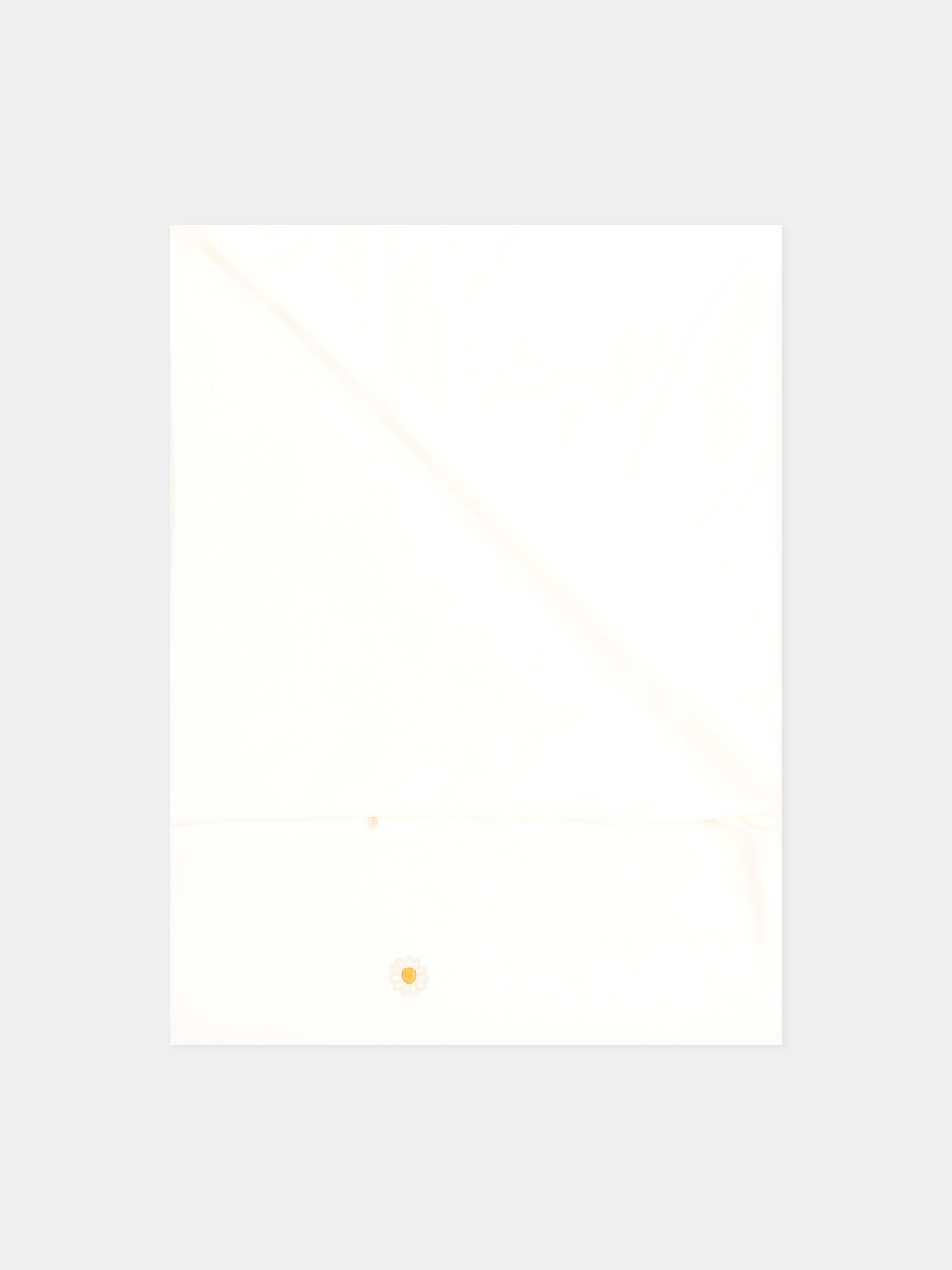 Coperta avorio per neonati con ricami,Le Boo Beebè,CBC023 T351 20