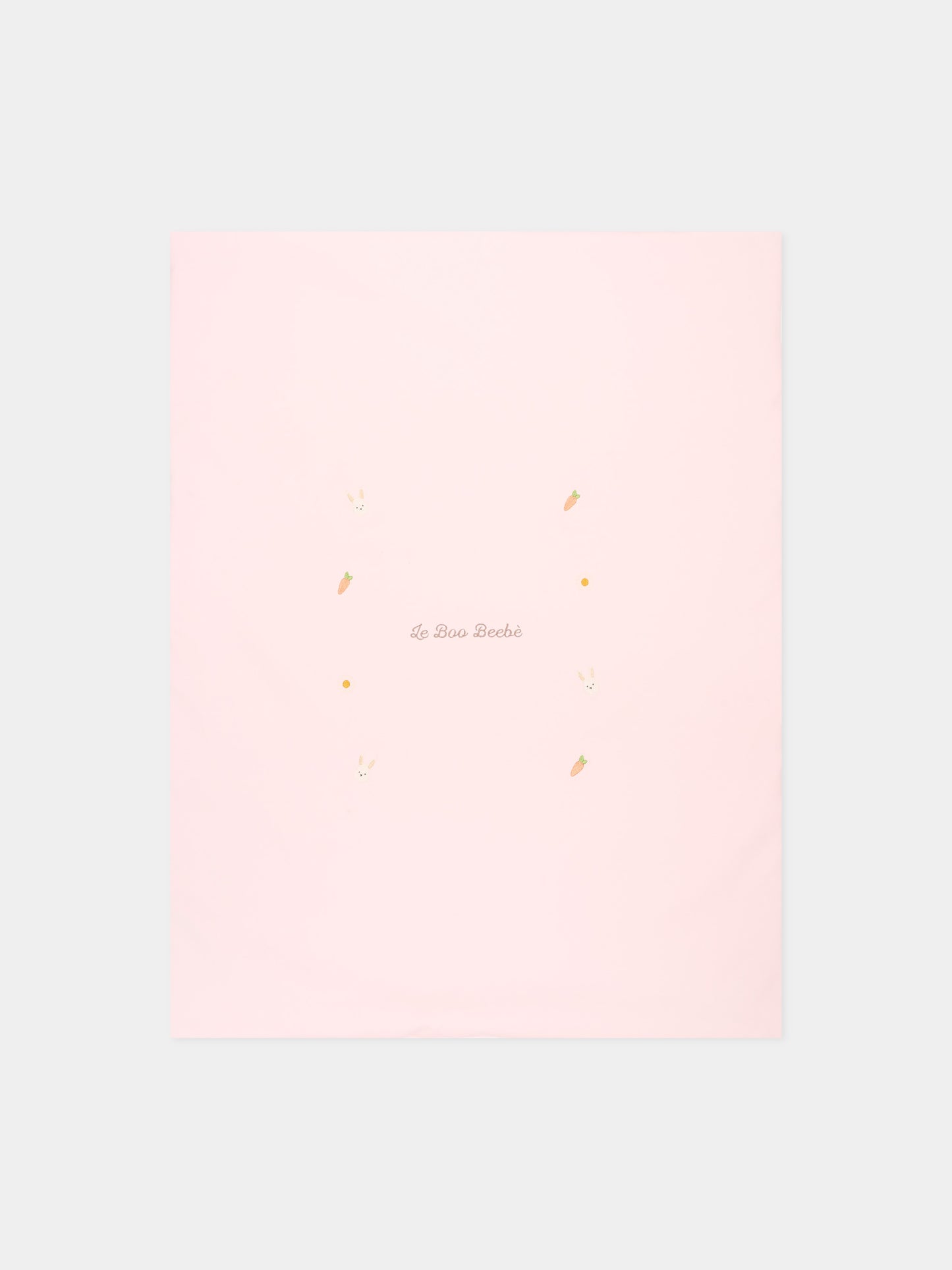 Coperta rosa per neonata con ricami,Le Boo Beebè,CBC023 T351 30