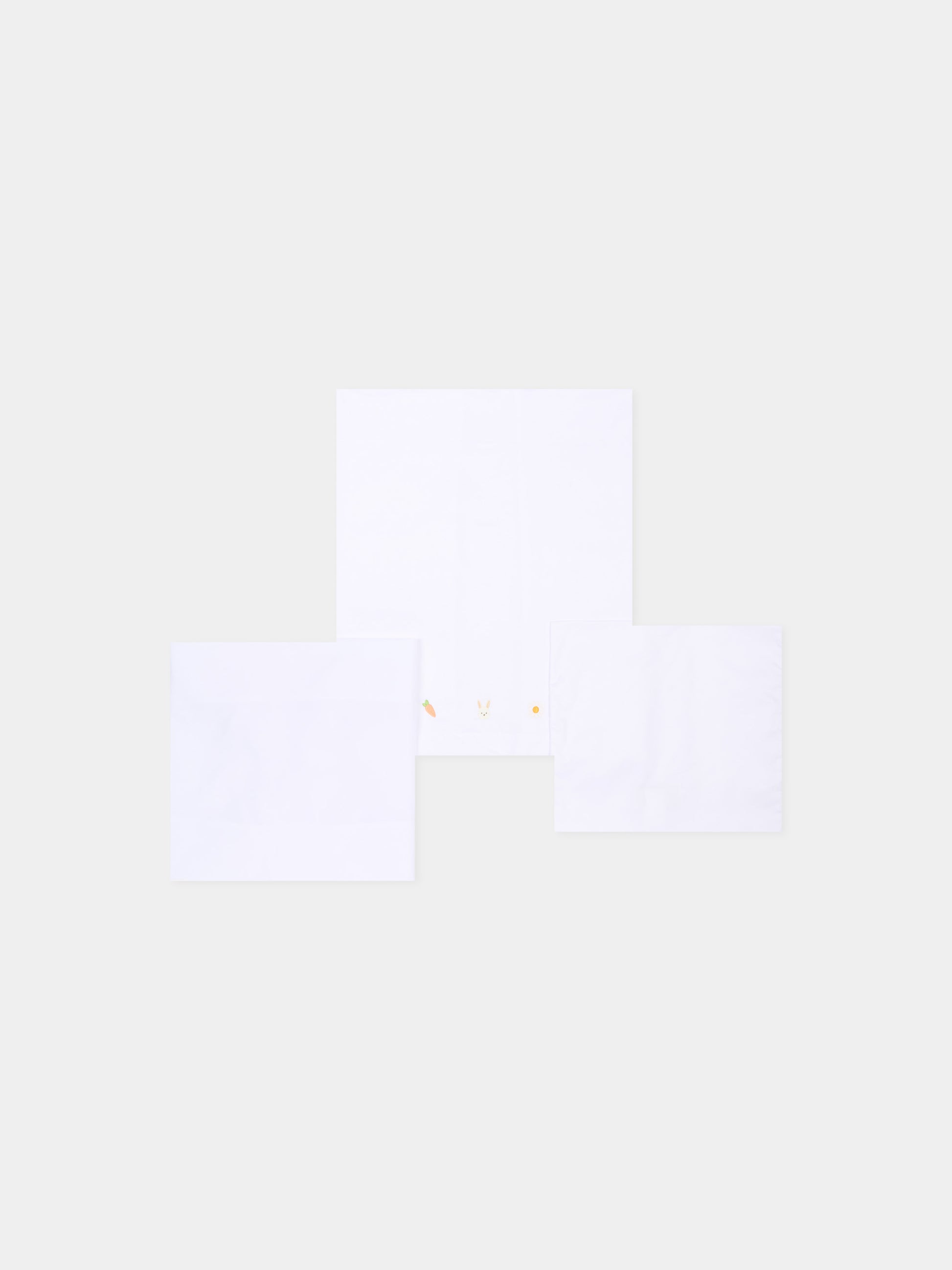 Lenzuola avorio per neonati con ricami,Le Boo Beebè,CBL023 20