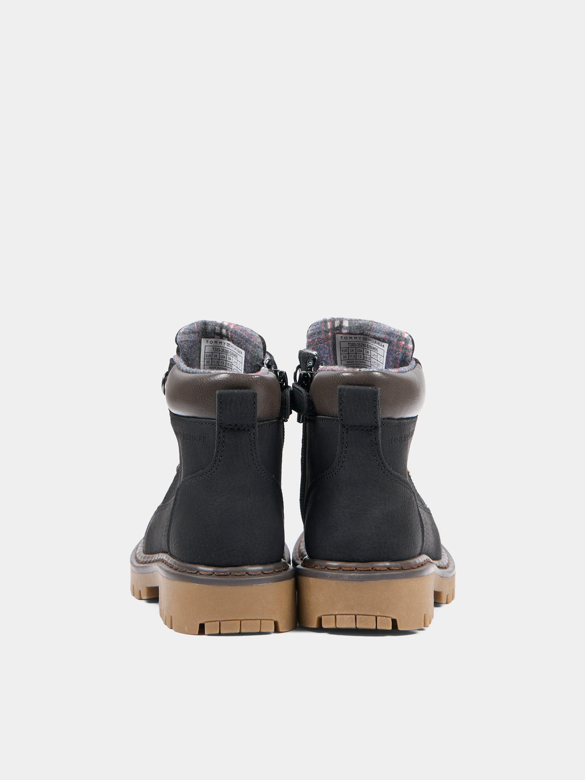 Anfibi neri per bambino con logo,Tommy Hilfiger Junior,T3X5 35280 0296A695
