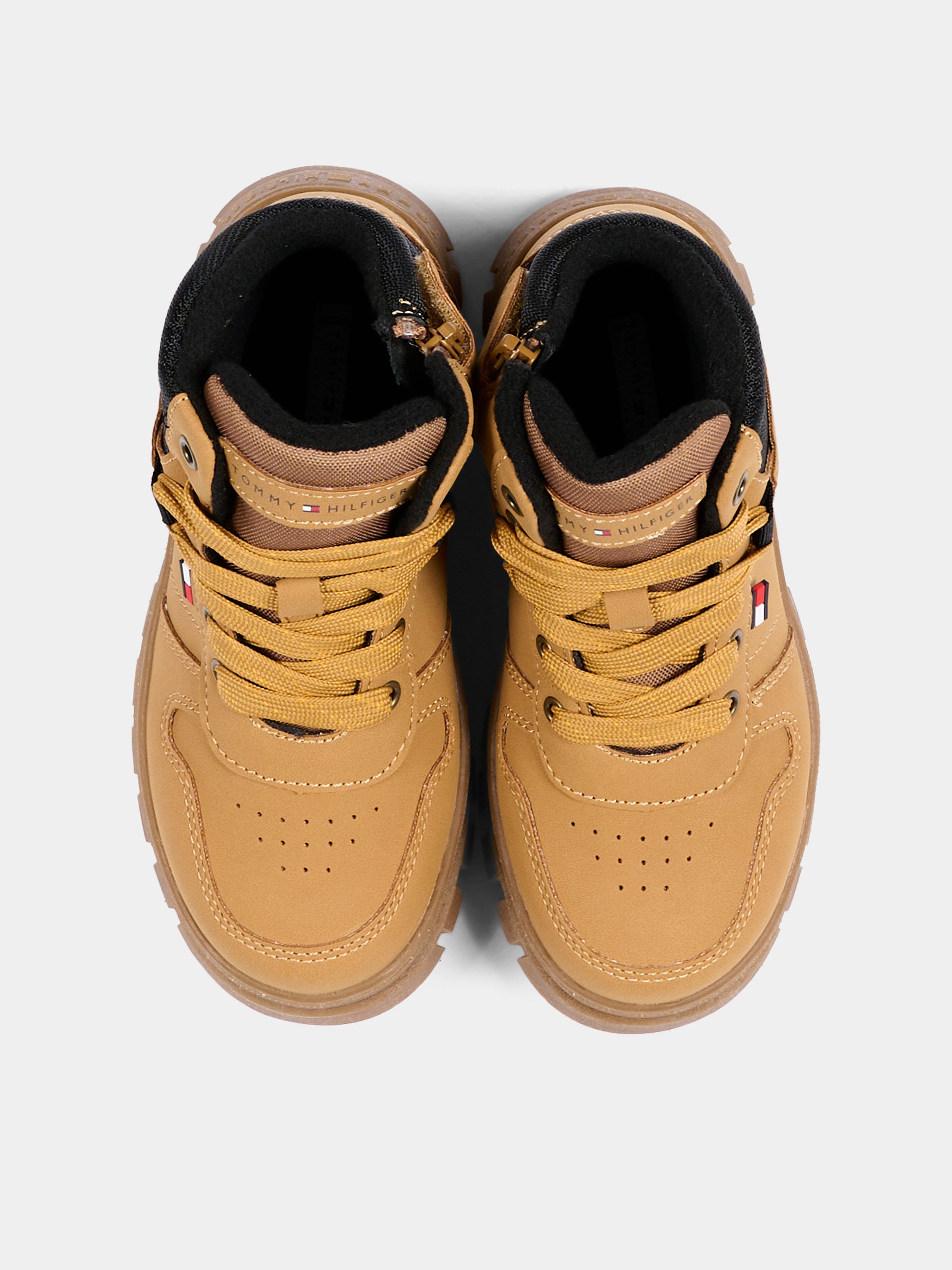Sneakers bianche per neonato con velcro,Tommy Hilfiger Junior,T3X5 35292 0316A253