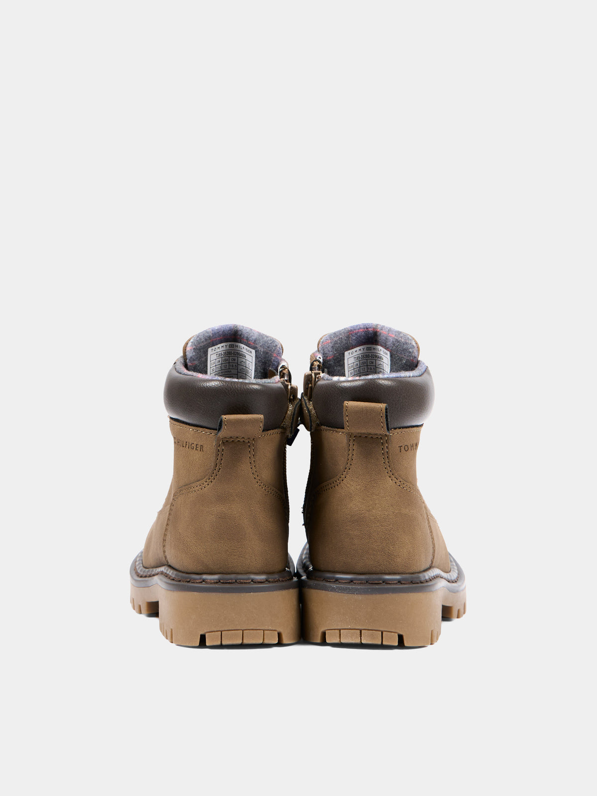 Anfibi marroni con logo per bambini,Tommy Hilfiger Junior,T3X5 35280 0296A694