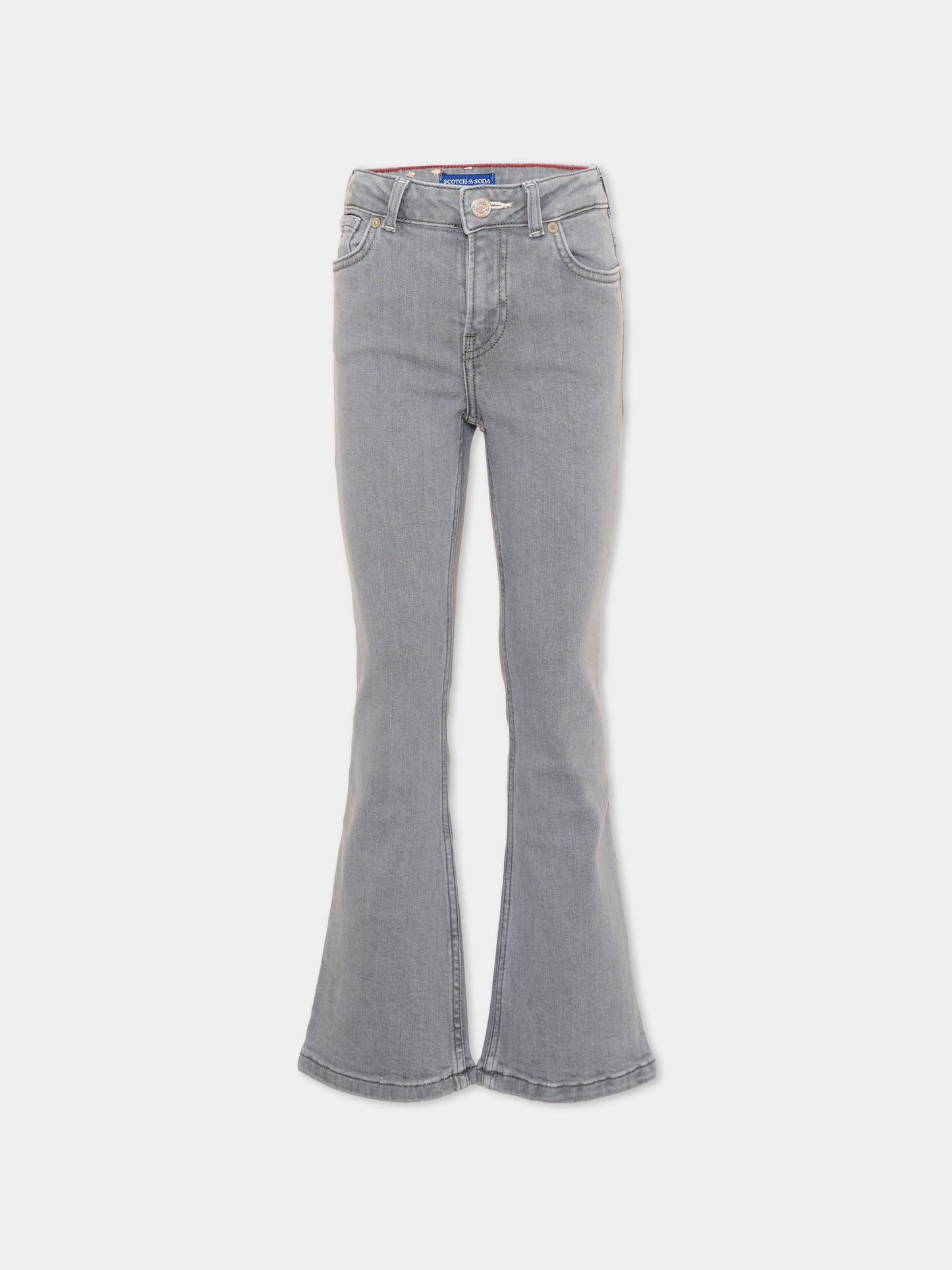 Jeans grigio per bambina svasato,Scotch&soda,184451 030