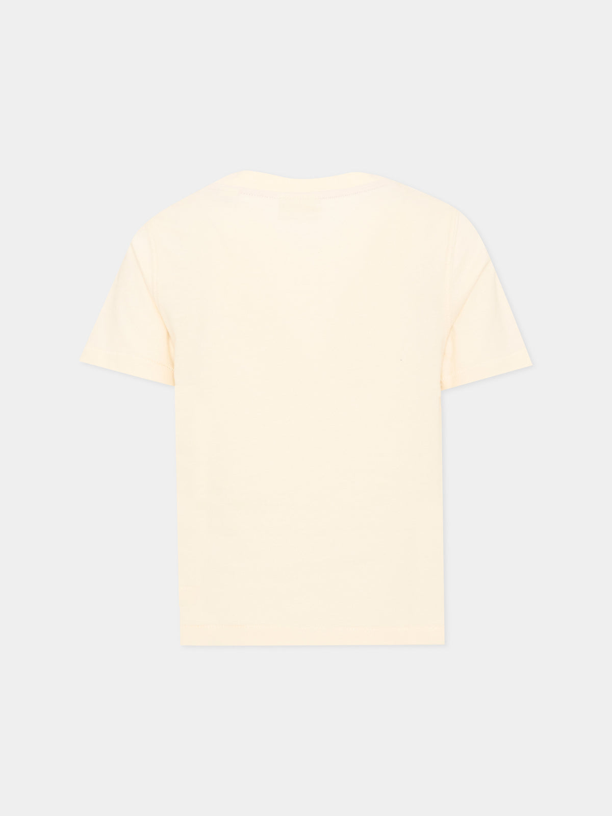 T-shirt a manica corta gialla per bambina con stampa,Scotch&soda,183472 270