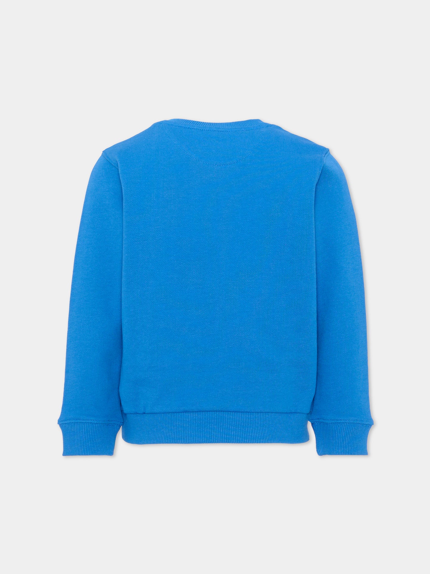 Felpa azzurra per bambino con logo,Scotch&soda,183331 410