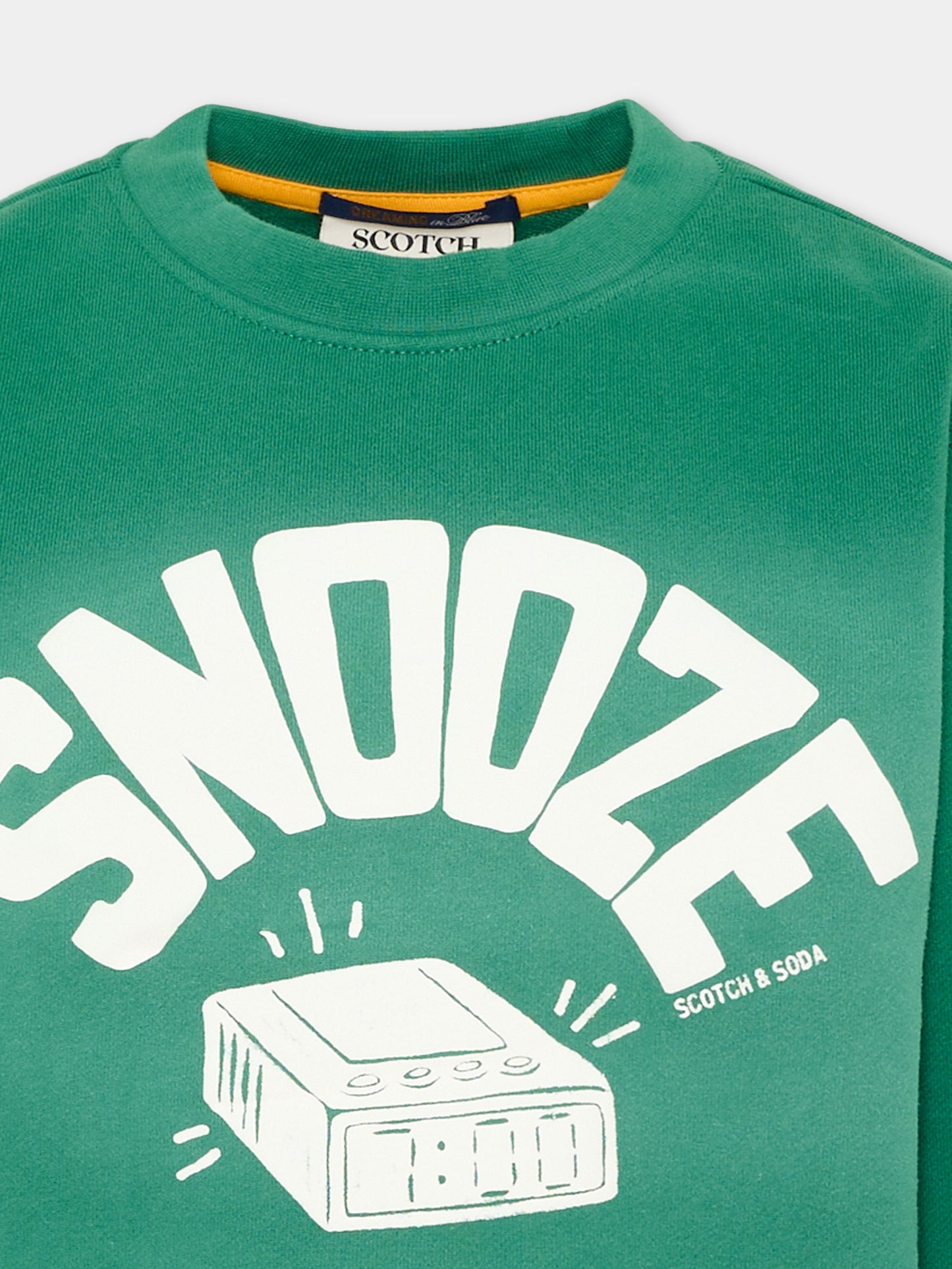 Felpa verde per bambino con stampa,Scotch&soda,183328 300