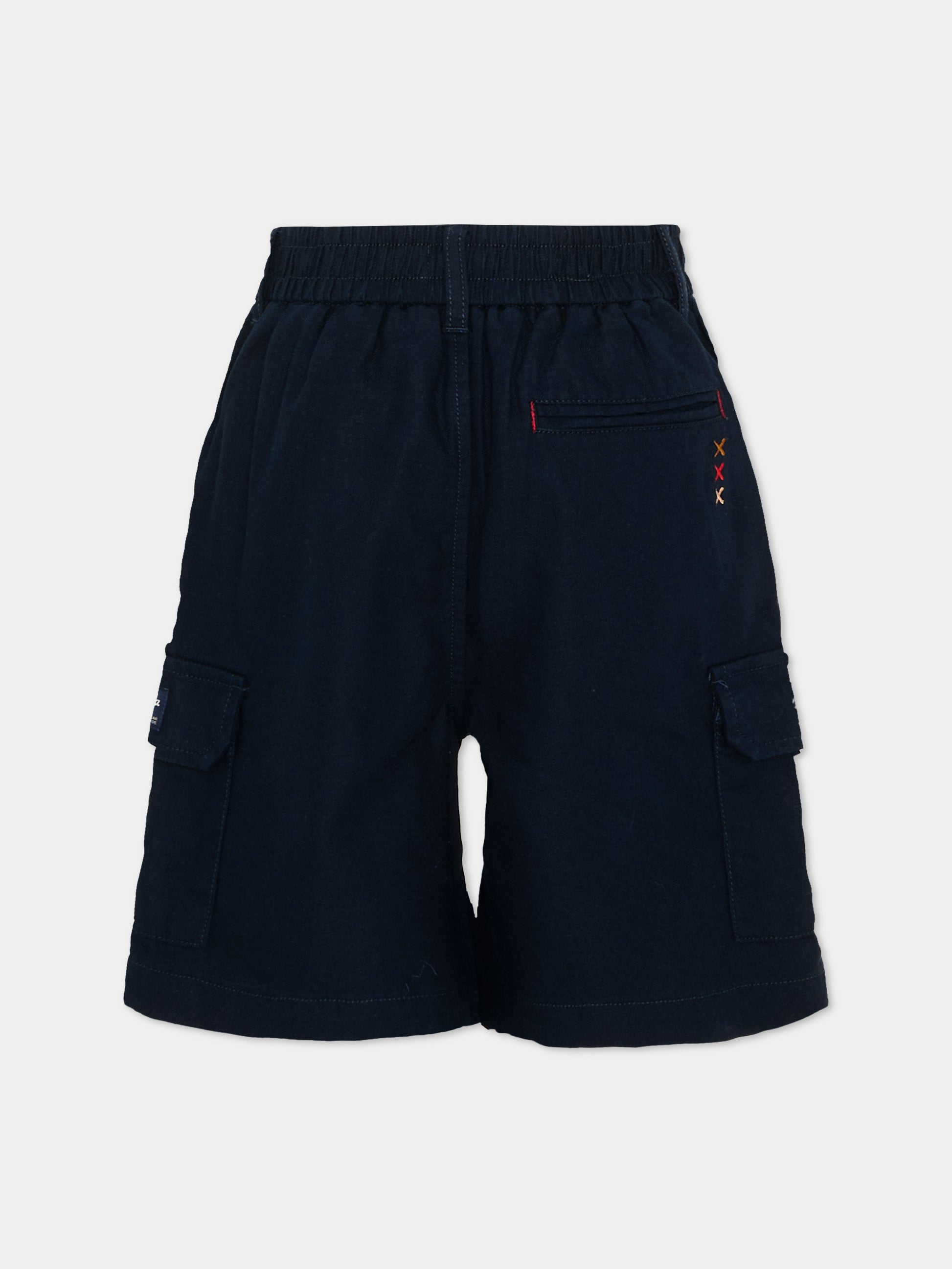 Shorts casual blu per bambini cargo,Scotch&soda,183164 401