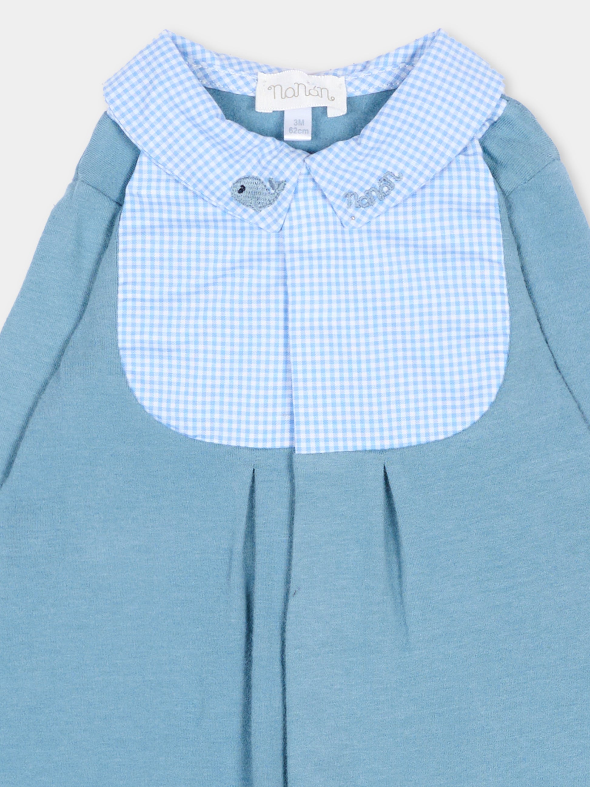Tutina azzurra per neonato con logo,Nanán,I26173A