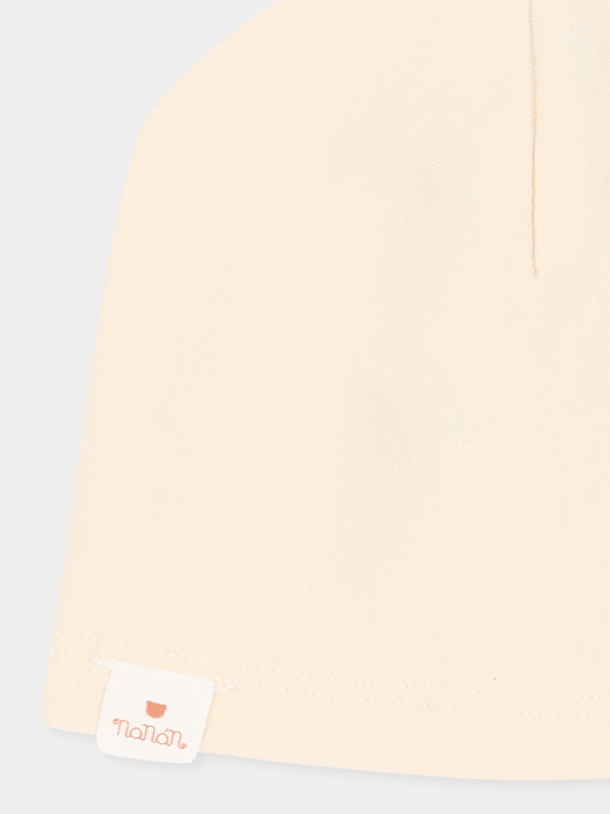 Cappello per neonato beige con logo,Nanán,I26168BE