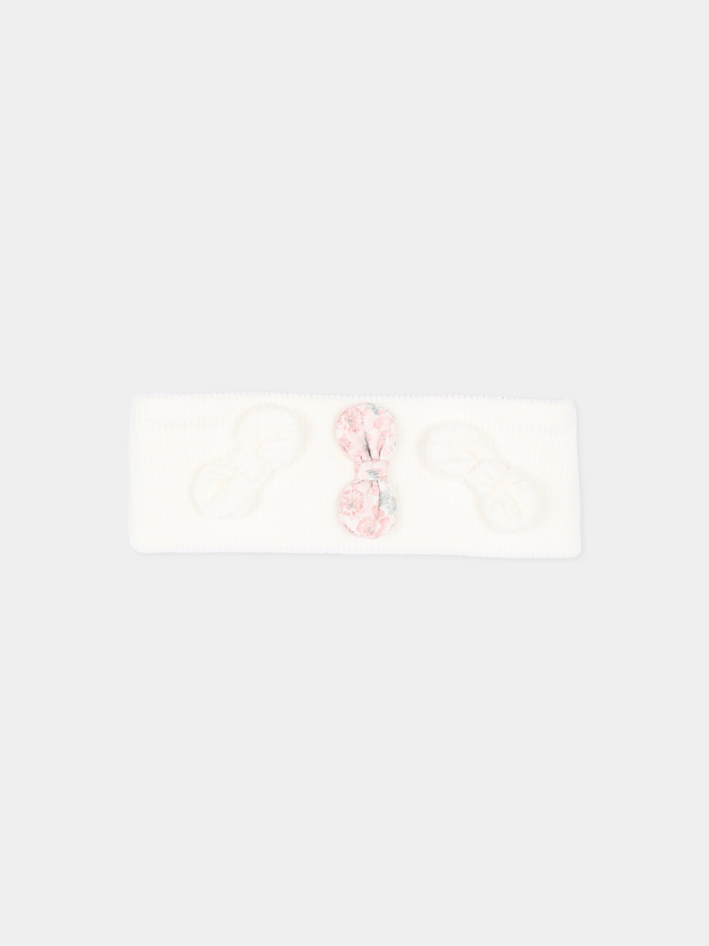 Fascia avorio per neonata con fiocchi,Nanán,I26423OW