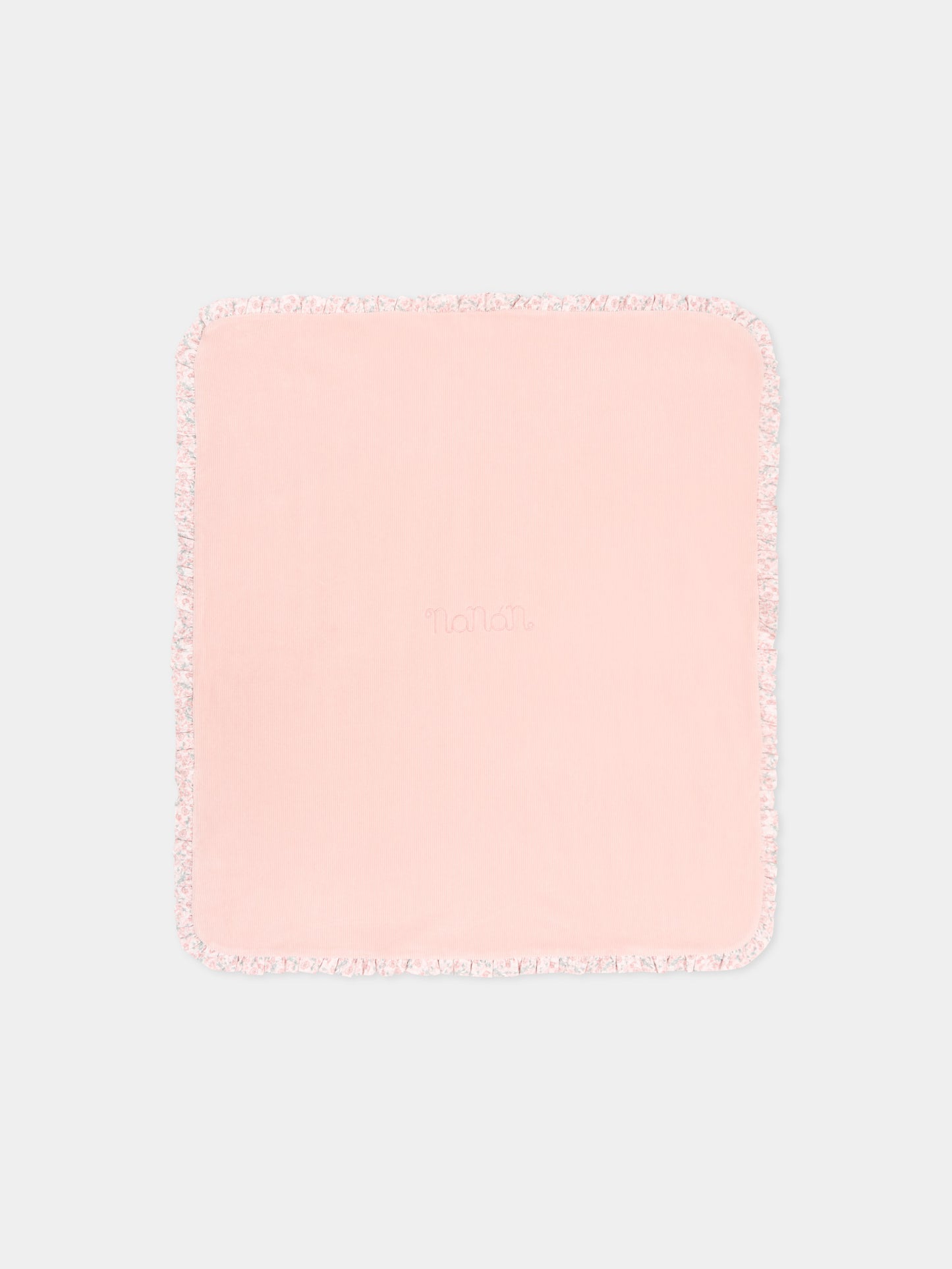 Coperta rosa per neonata con logo,Nanán,I26425FI