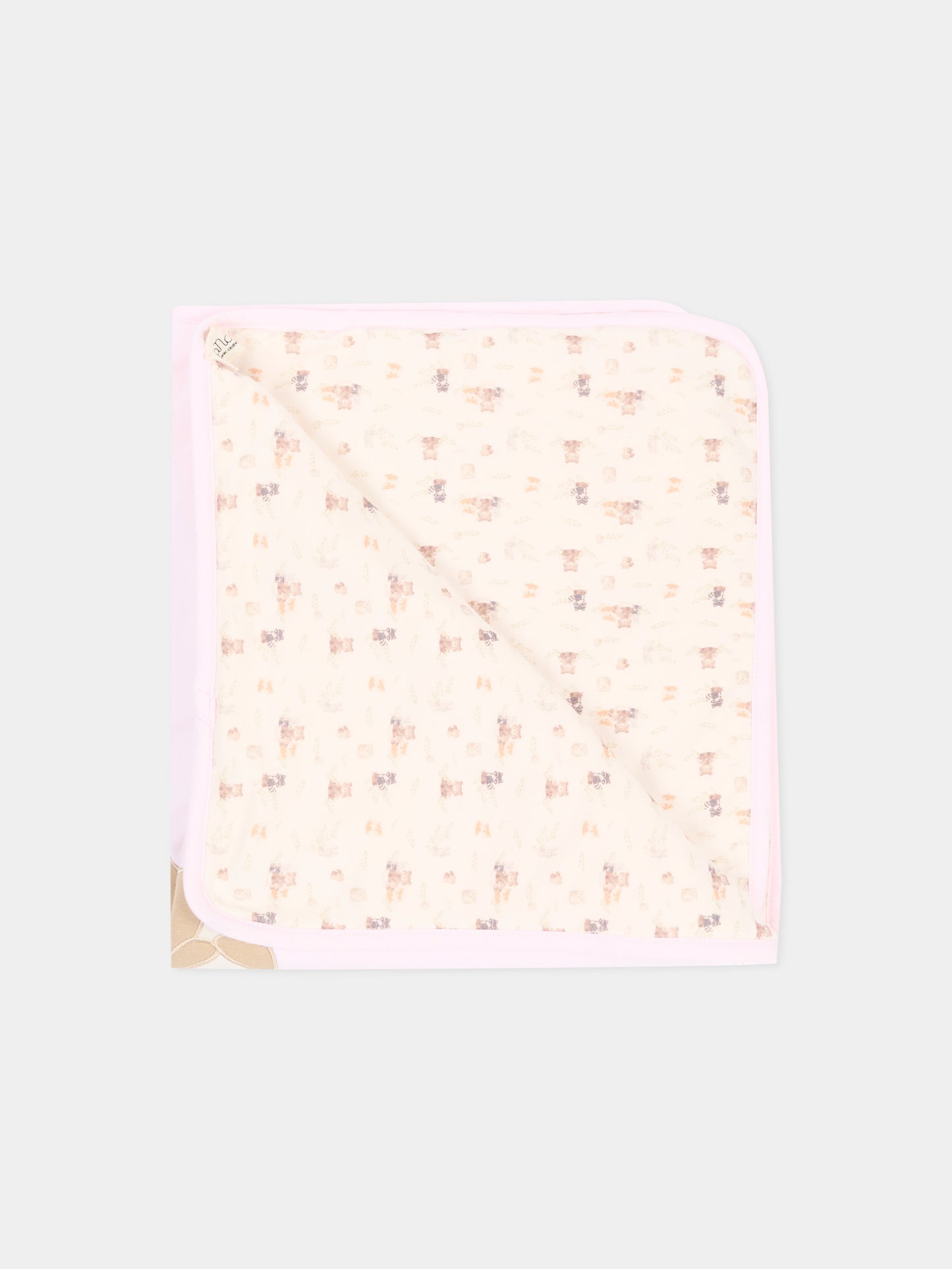 Coperta rosa per neonata con scoiattolo,Nanán,I26022R