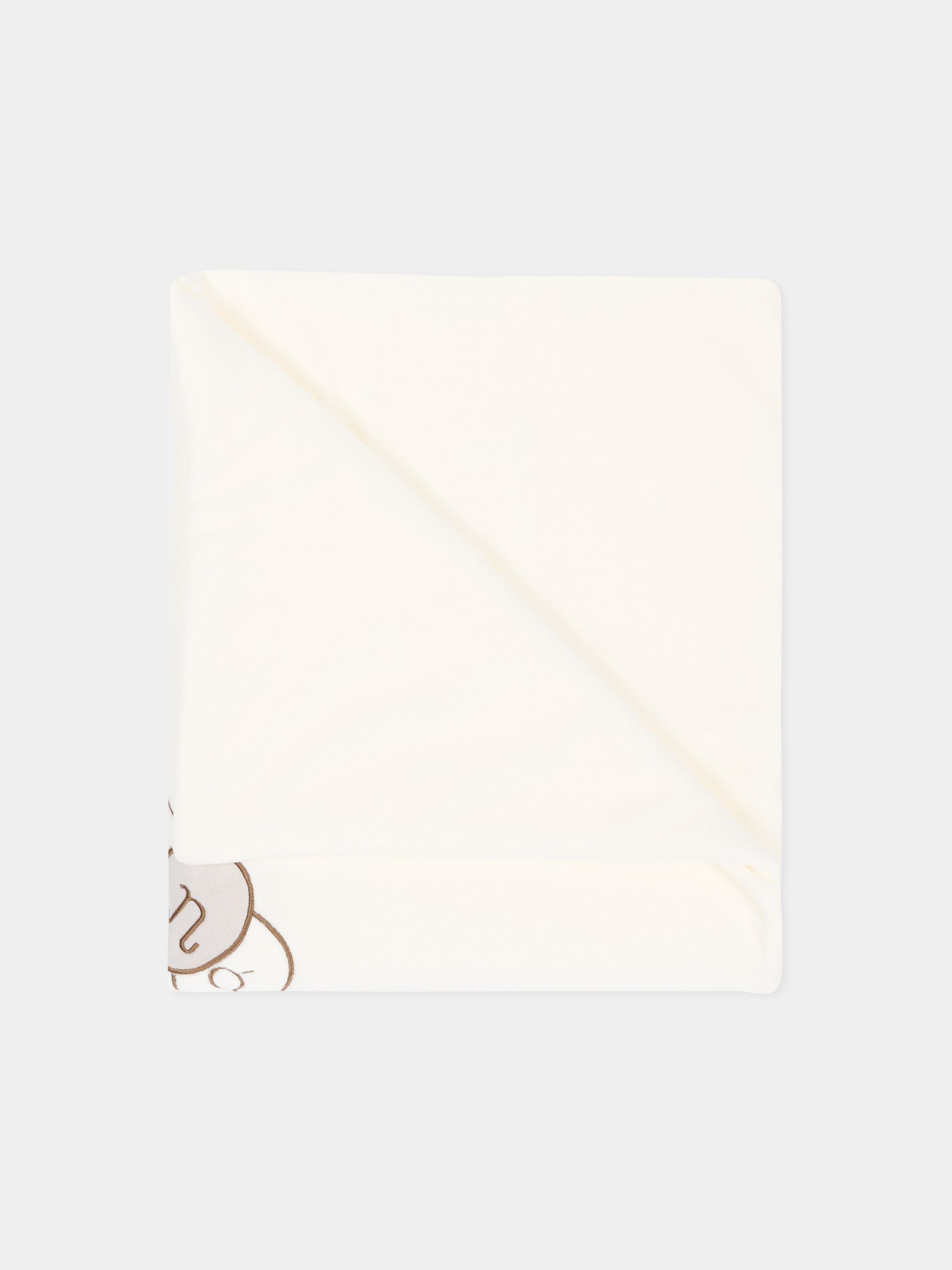 Coperta avorio per neonati con orsetto,Nanán,I26005OW