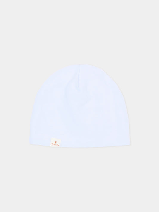 Cappello azzurro per neonato con logo,Nanán,I26020A