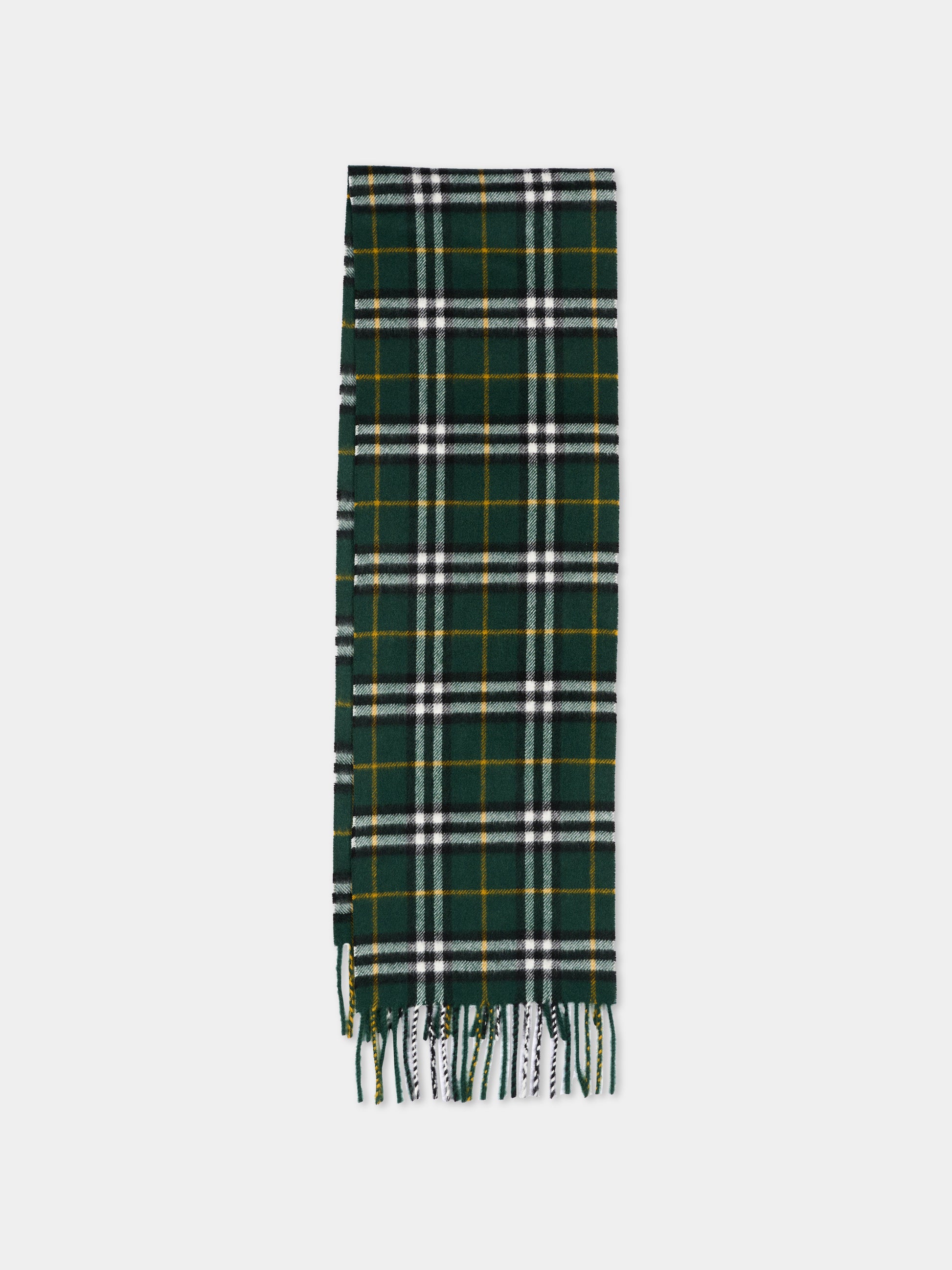 Sciarpa verde per bambini con Check Vintage,Burberry Kids,8132639 A9545