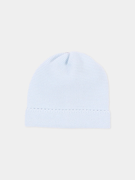 Cappello celeste per neonato,Little Bear,4124 CIELO/CIELO