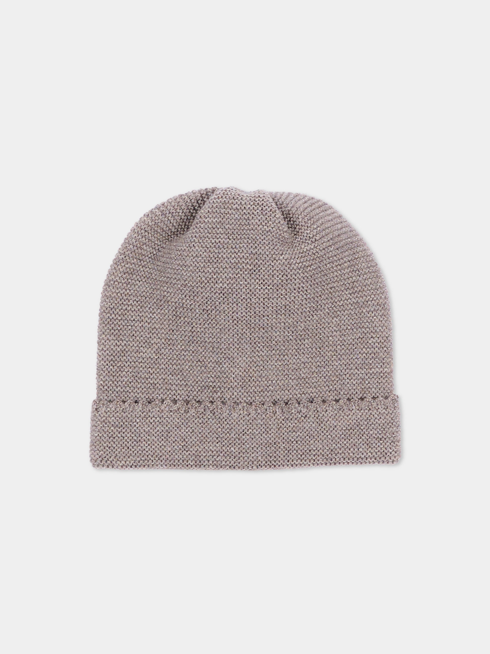 Cappello marrone per neonati,Little Bear,4124 TORTORA/TORTORA