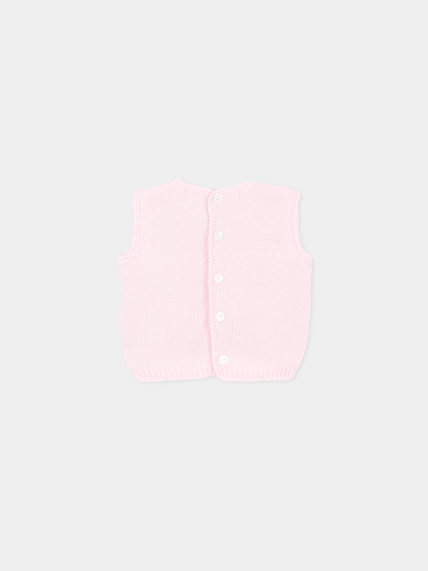 Gilet rosa per neonata,Little Bear,4019 CIPRIA