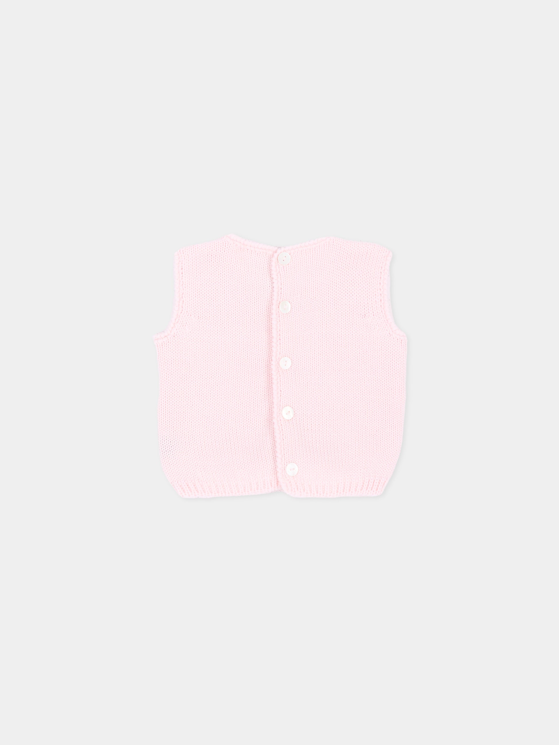 Gilet rosa per neonata,Little Bear,4019 CIPRIA