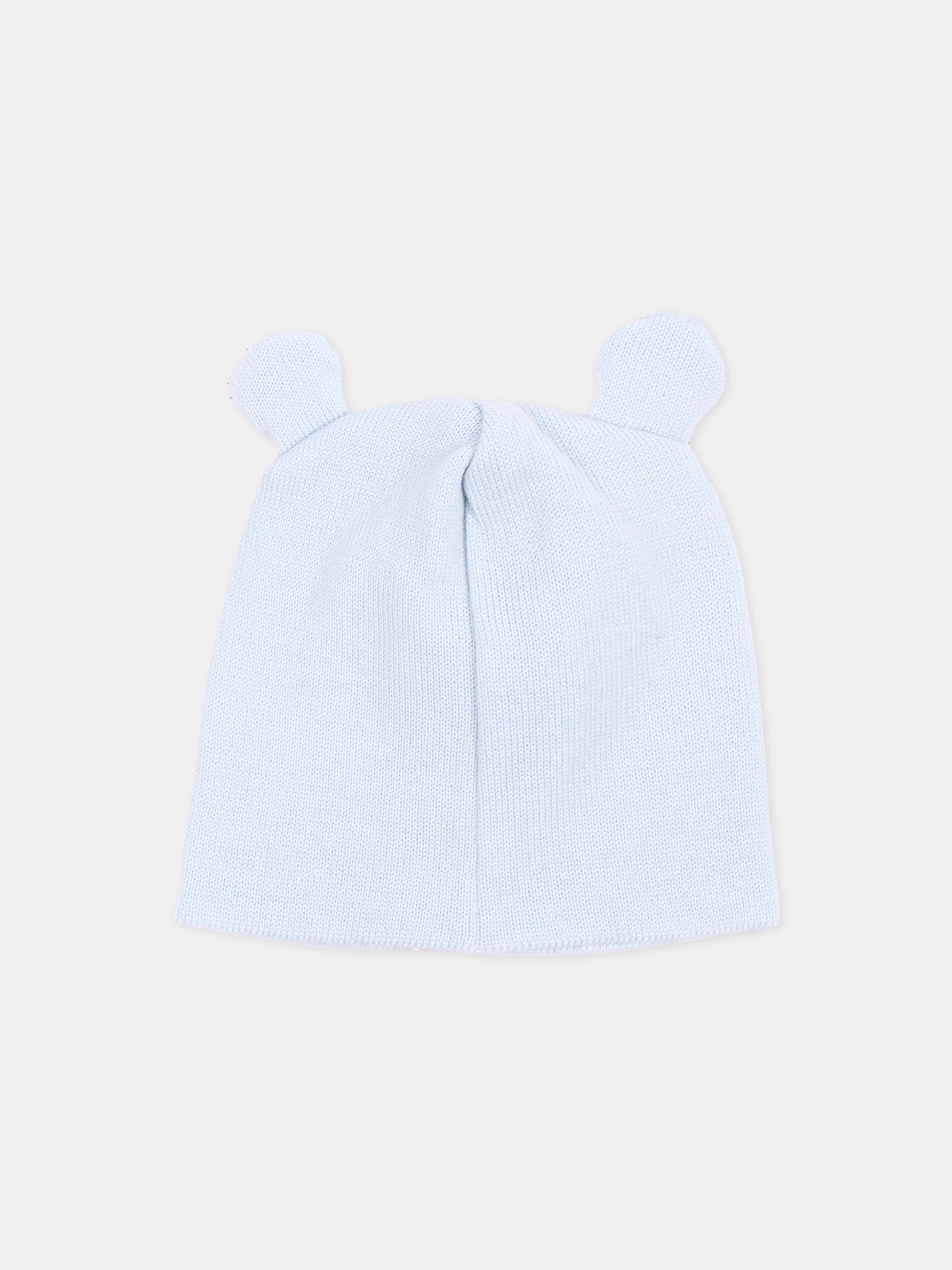 Cappellino celeste per neonato,Little Bear,4103 CIELO